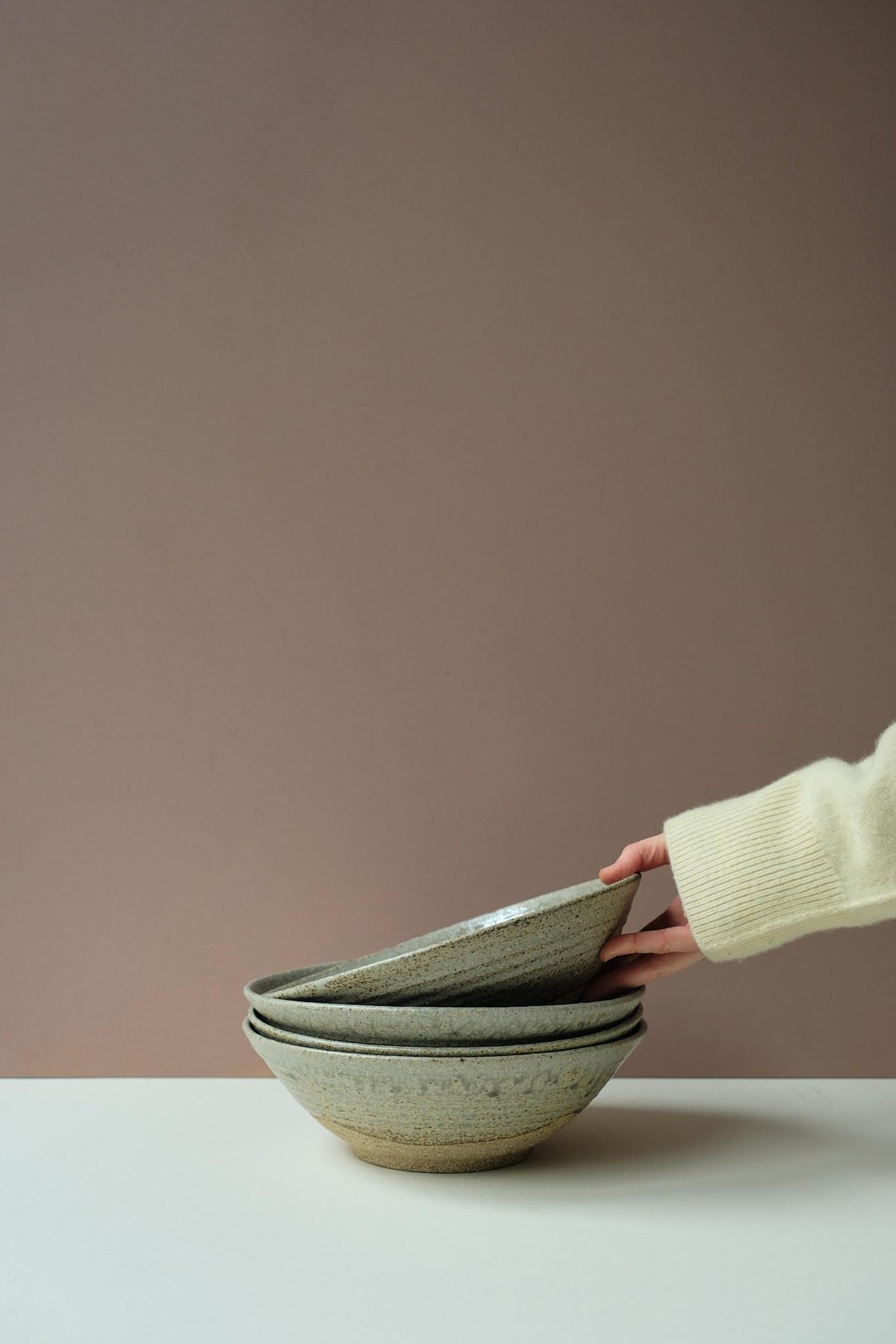 Ash Glazed Serving Bowl by Ingot Objects