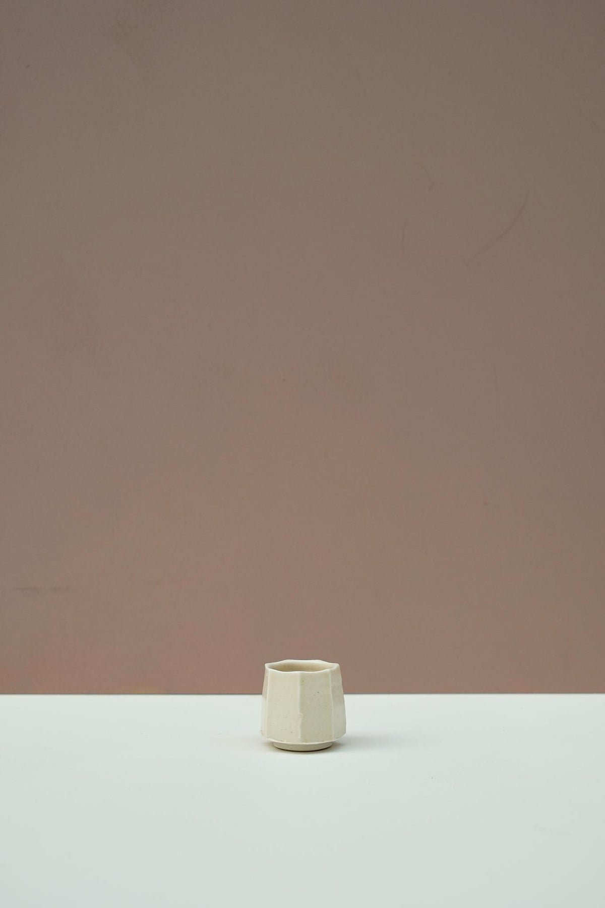 Faceted Porcelain Cortado Cup by Robert Hunter