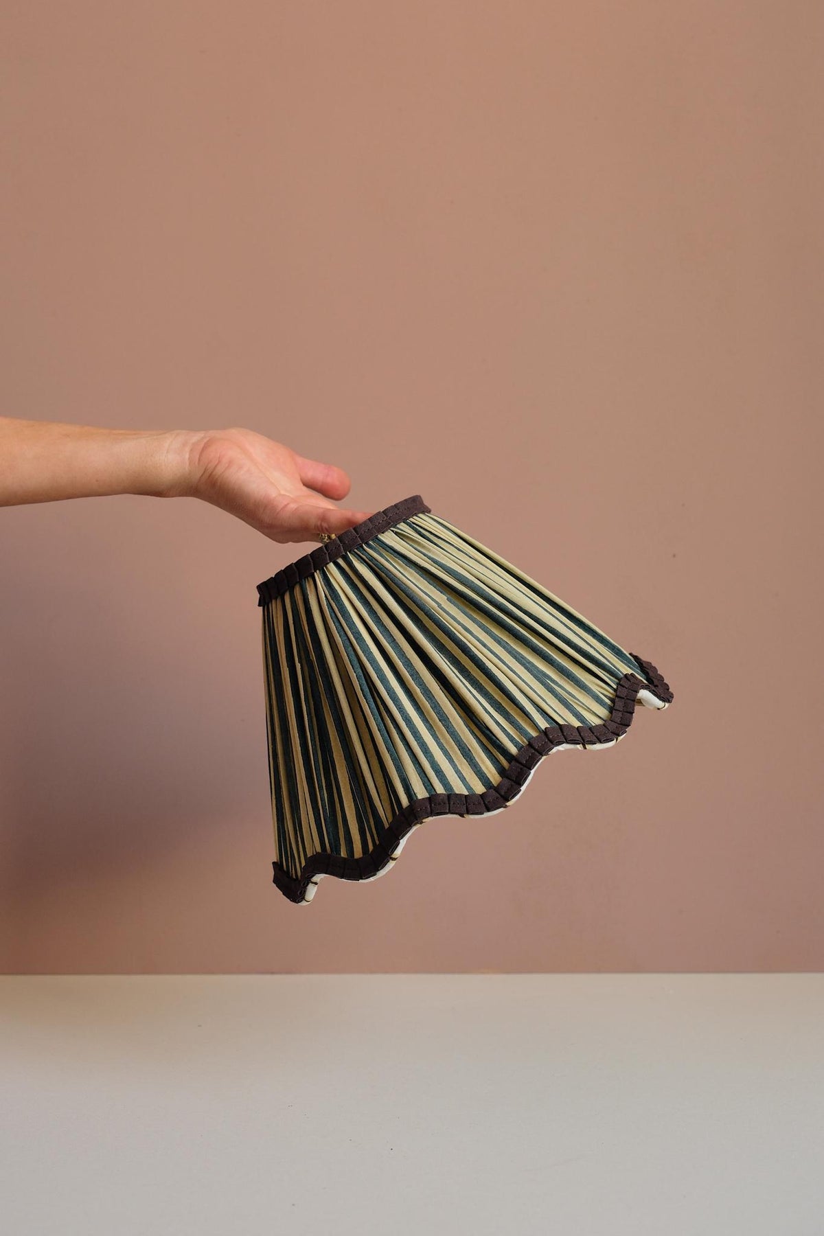Scalloped Pleated Lampshade