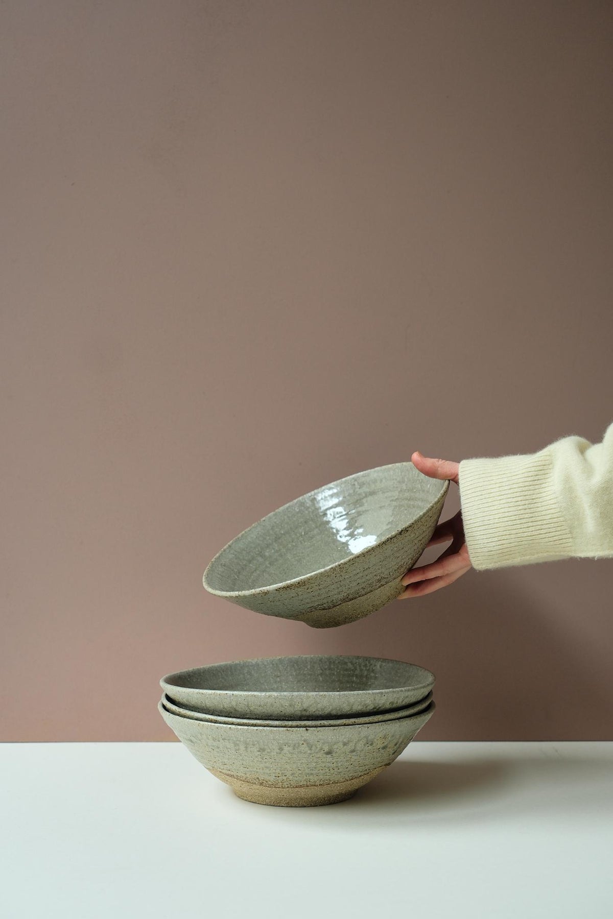 Ash Glazed Serving Bowl by Ingot Objects