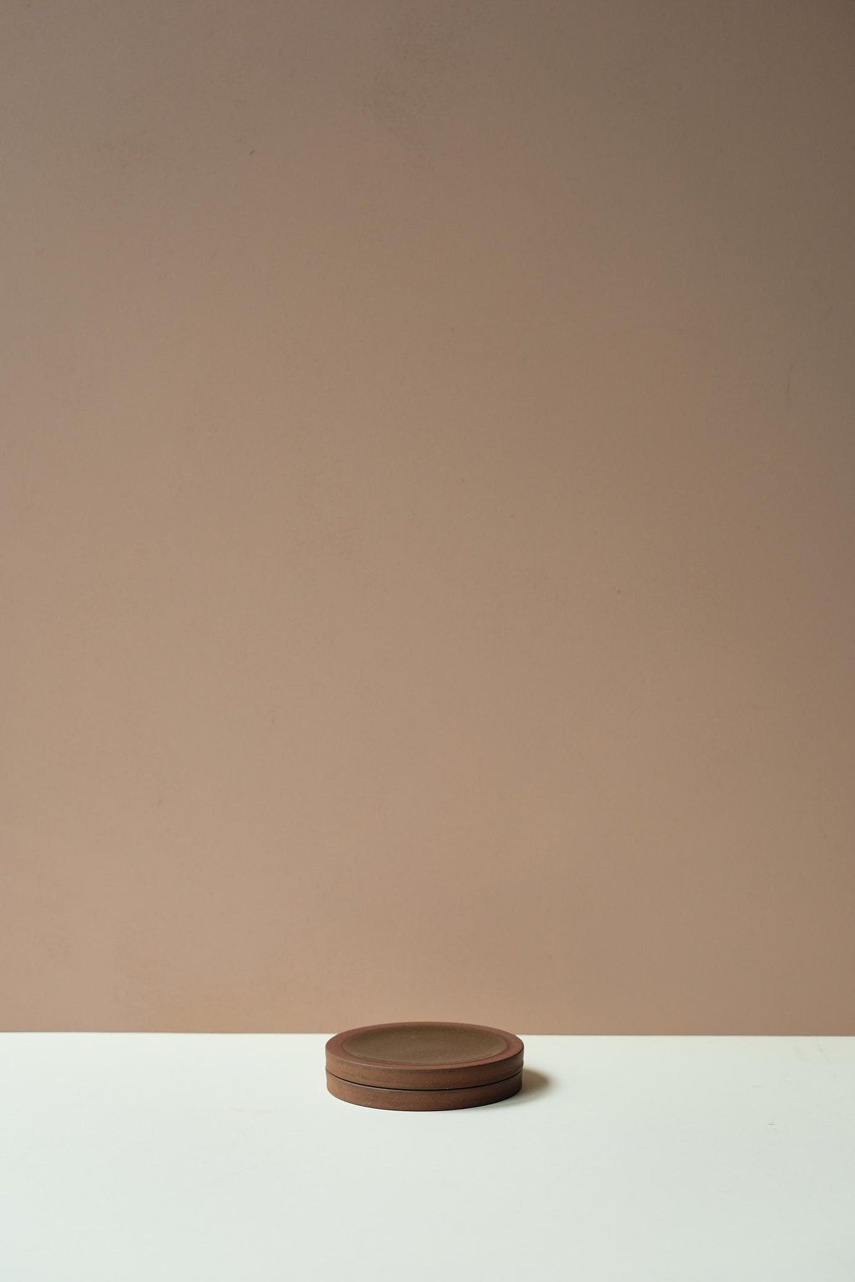 Red Glazed Coaster by Y.Pottery