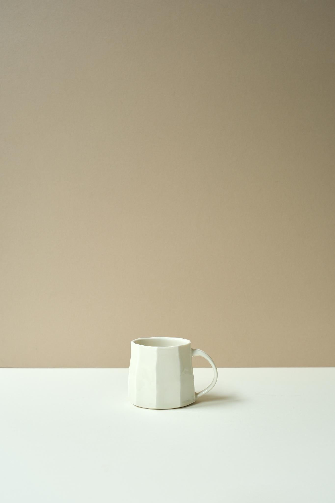 Faceted Porcelain Mug by Robert Hunter