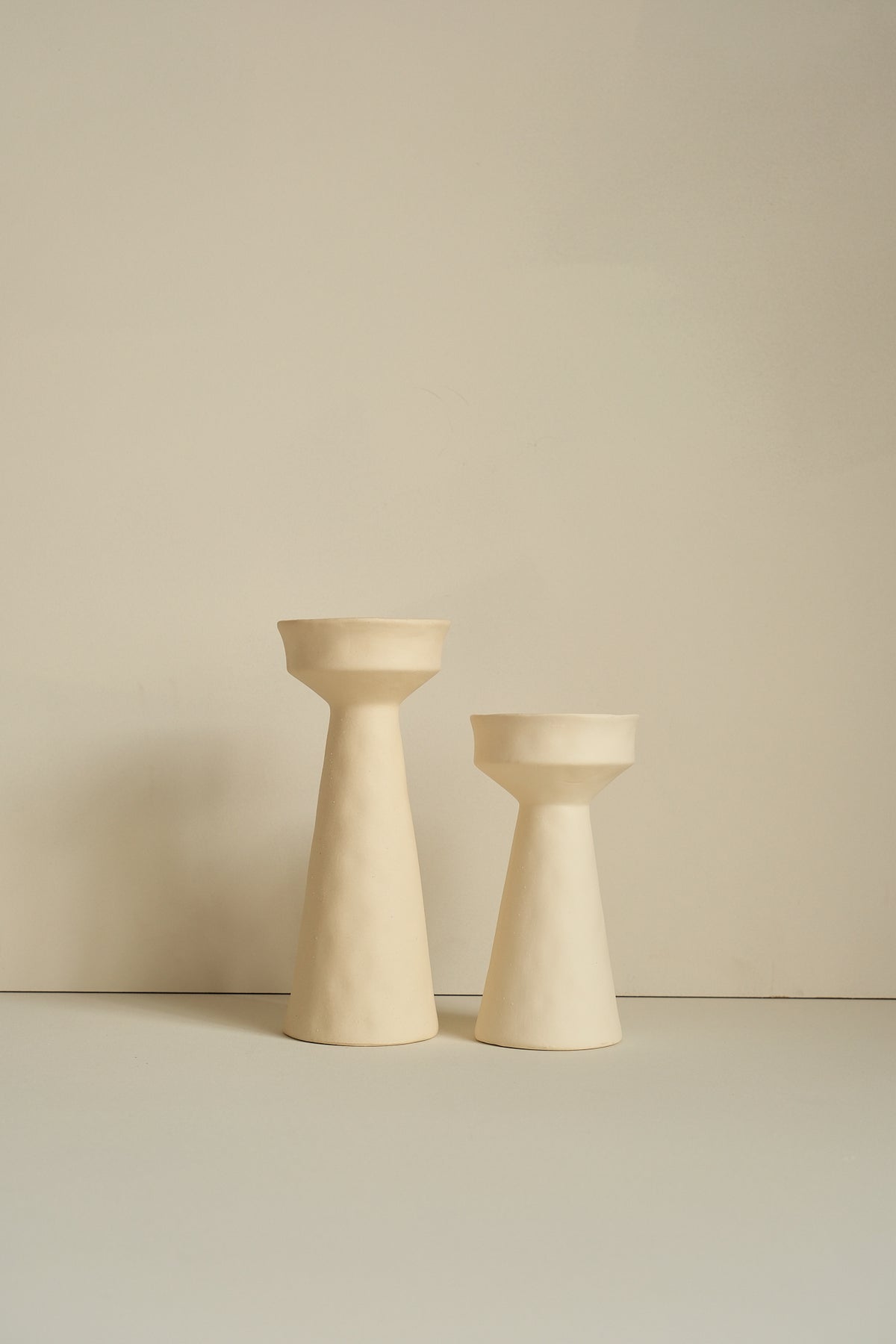 Tierno Large Porcelain Wide Candle Holder by Pomax