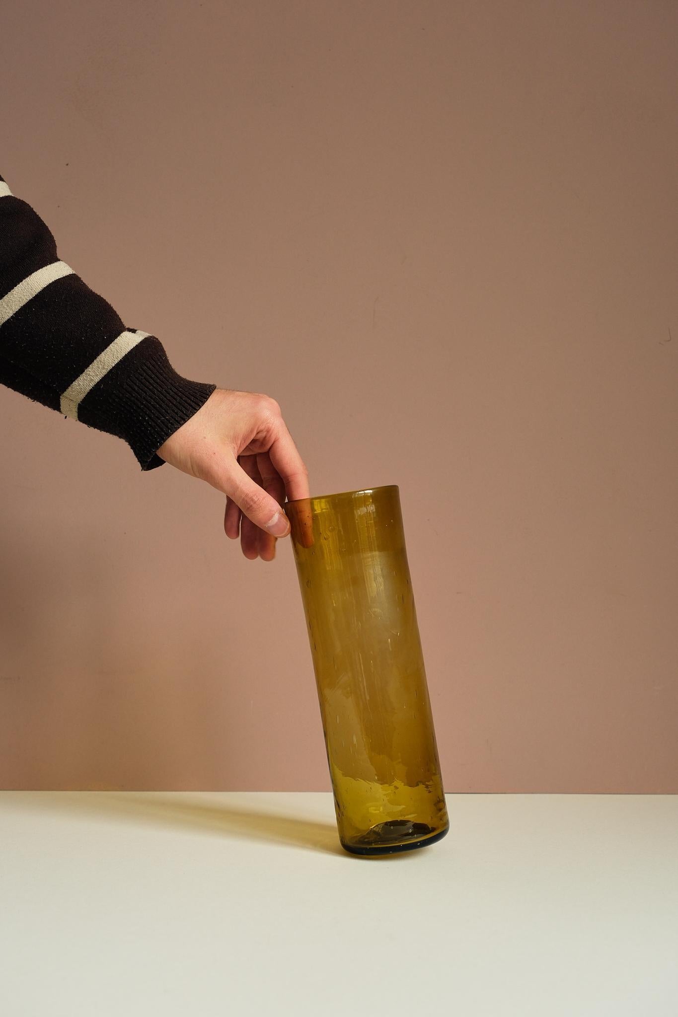 Handmade Glass Cylinder Vase
