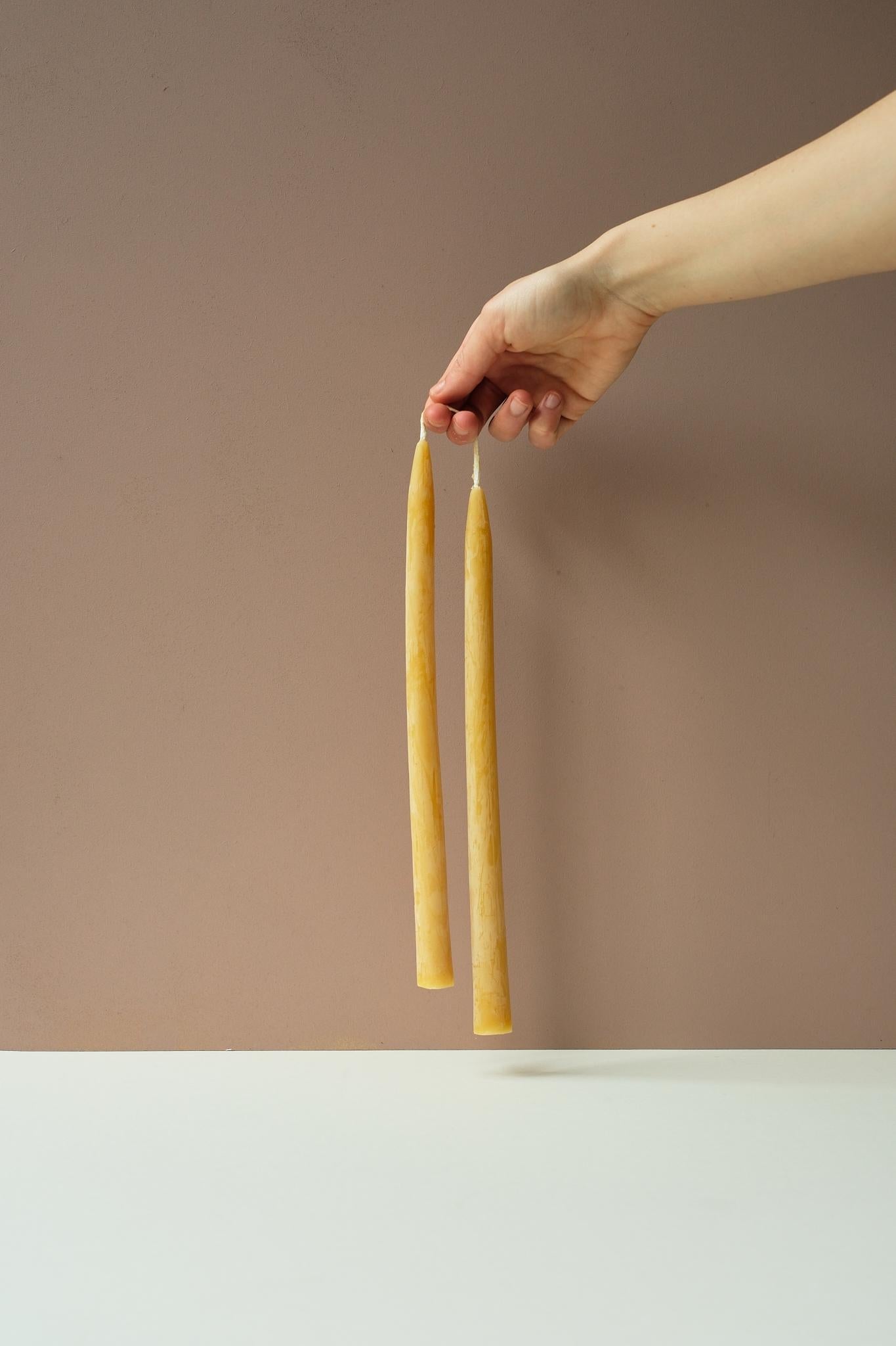 Beeswax Dinner Candles