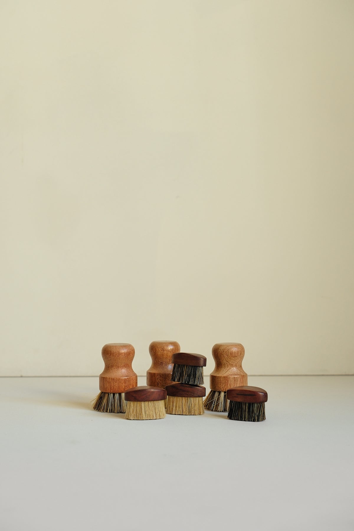 Mini Wooden Mushroom Brush