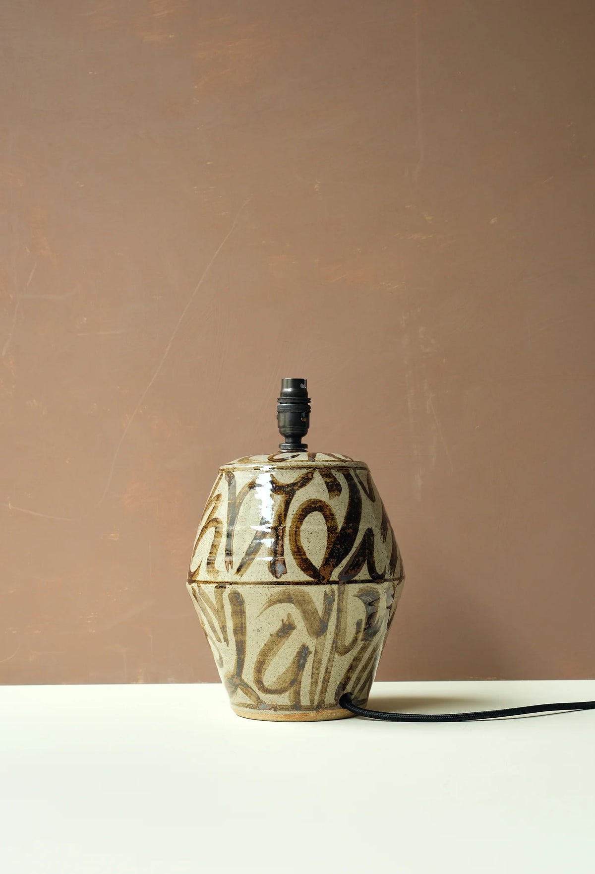 Abstract Painted Lamp Base by Jack Welbourne