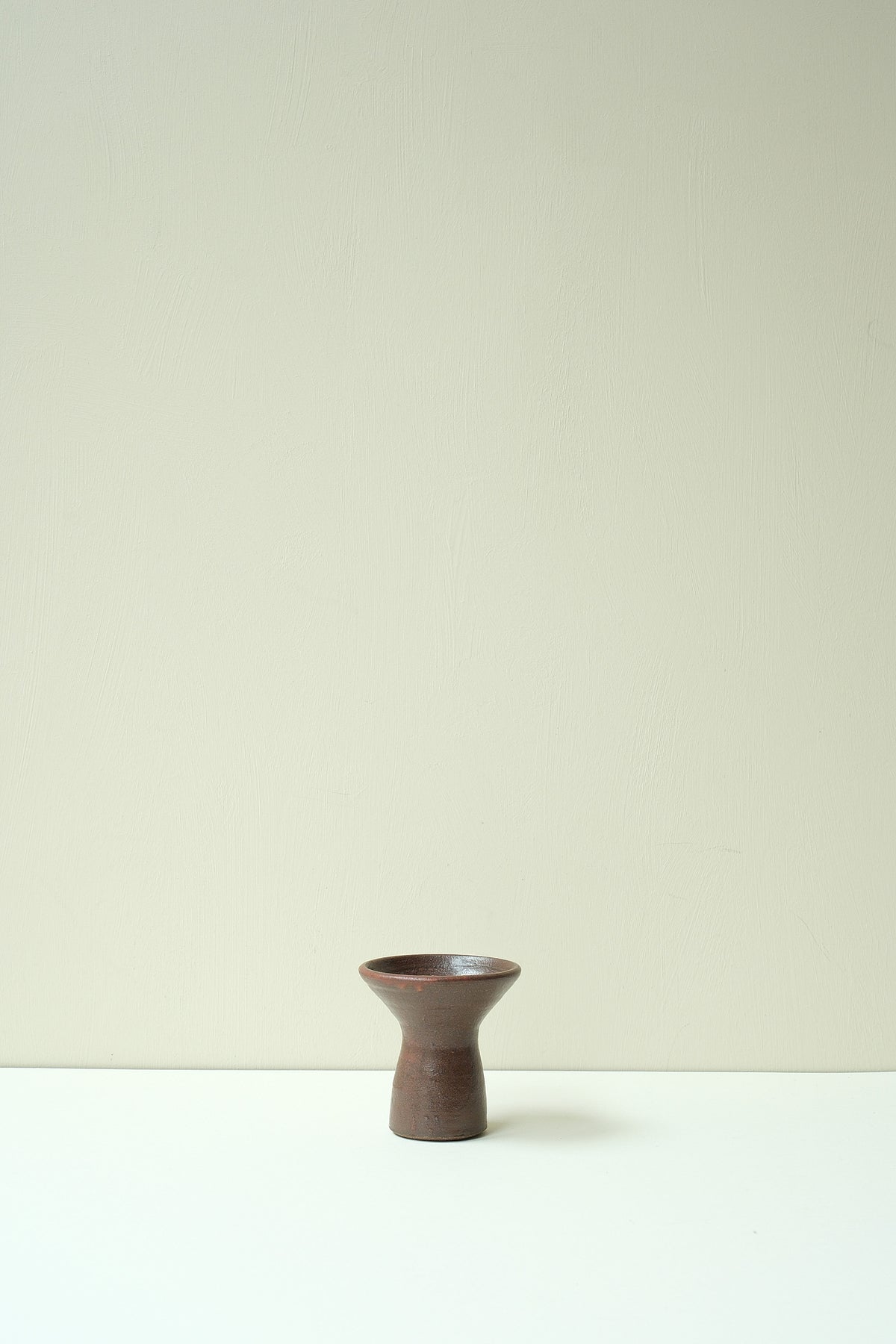 Red Glaze Short Ceramic Candlestick