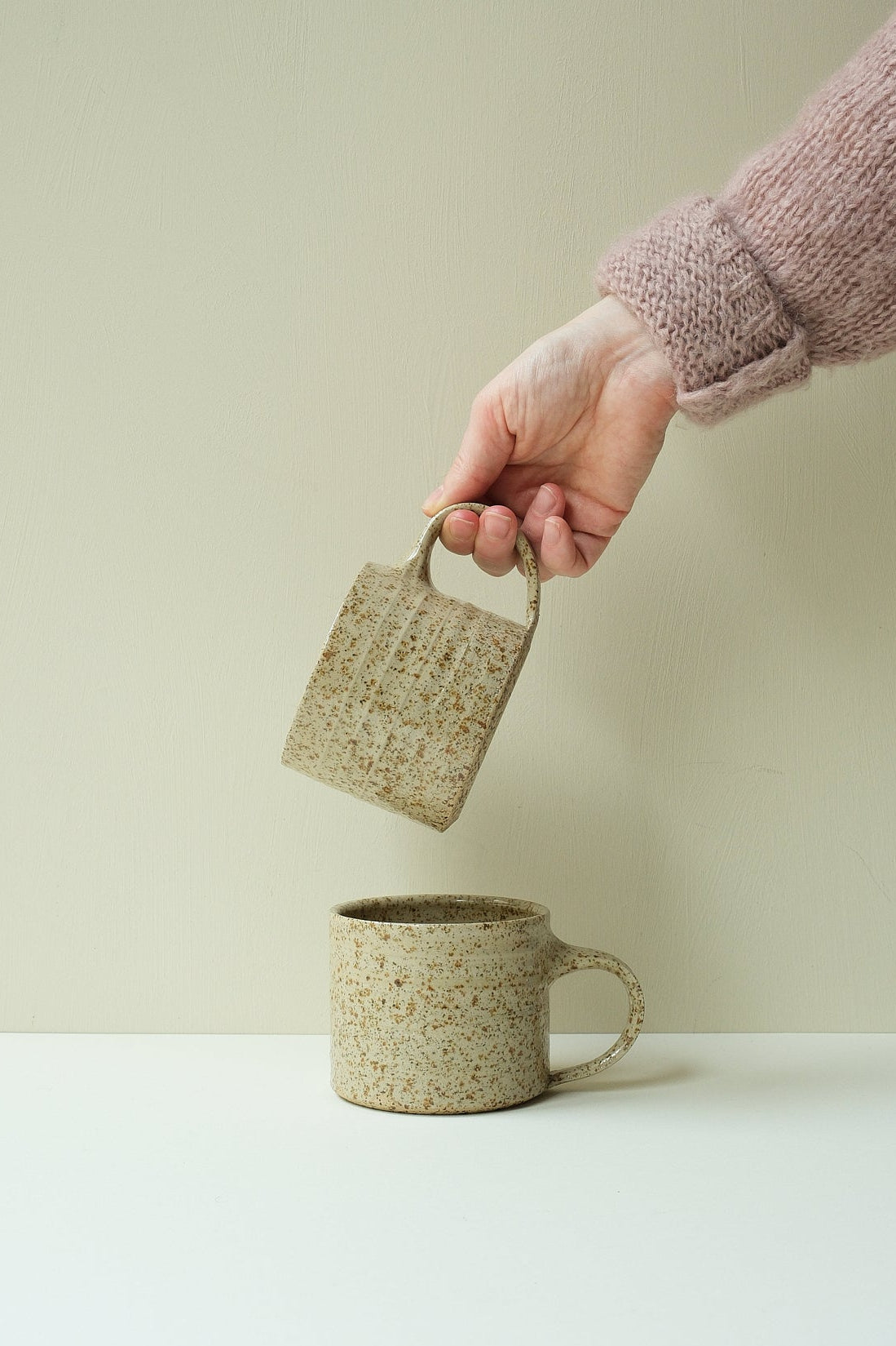 Wide Speckled Mug