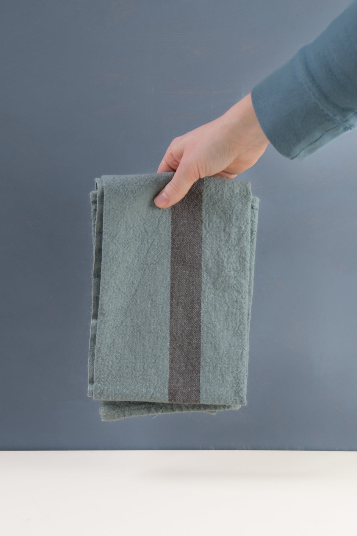 Autumn Stripe Linen Tea Towel