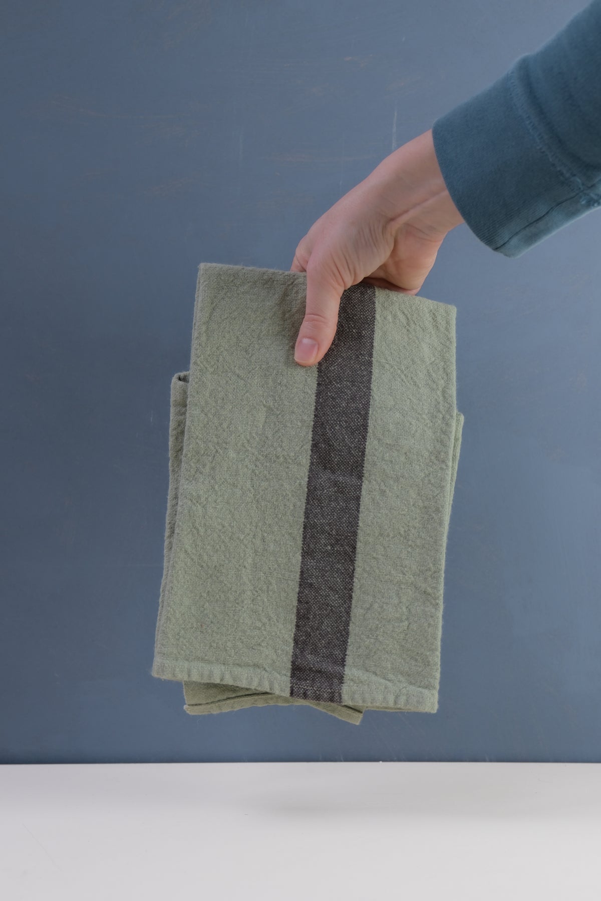 Autumn Stripe Linen Tea Towel