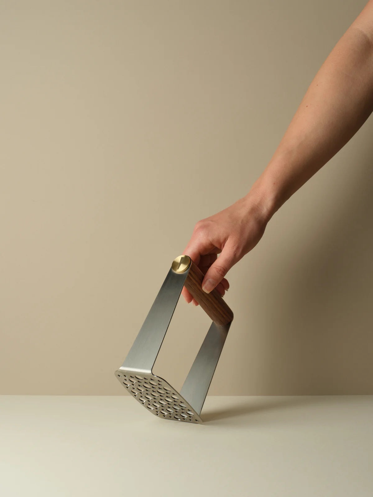 Walnut & Stainless Steel Potato Masher by Katto