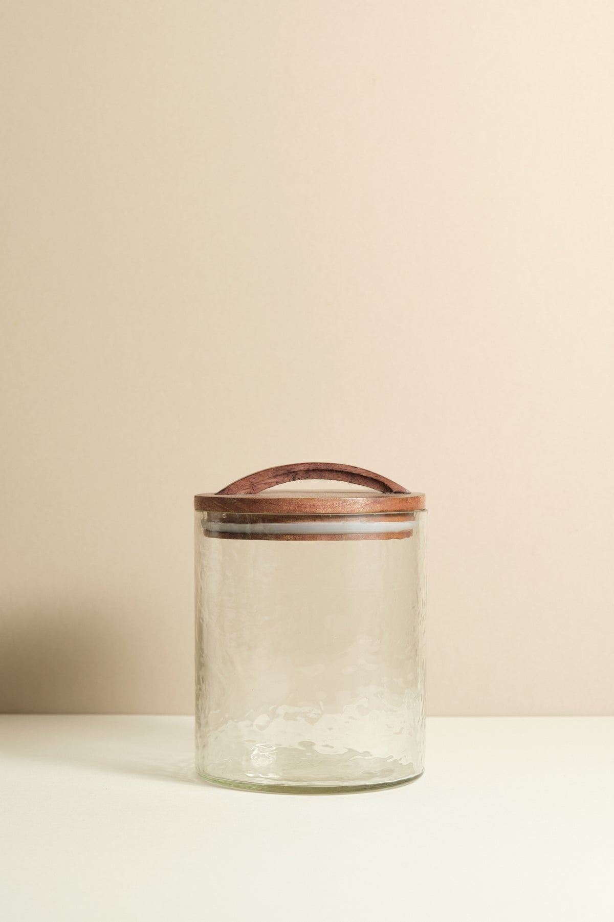 Hammered Glass Cannister