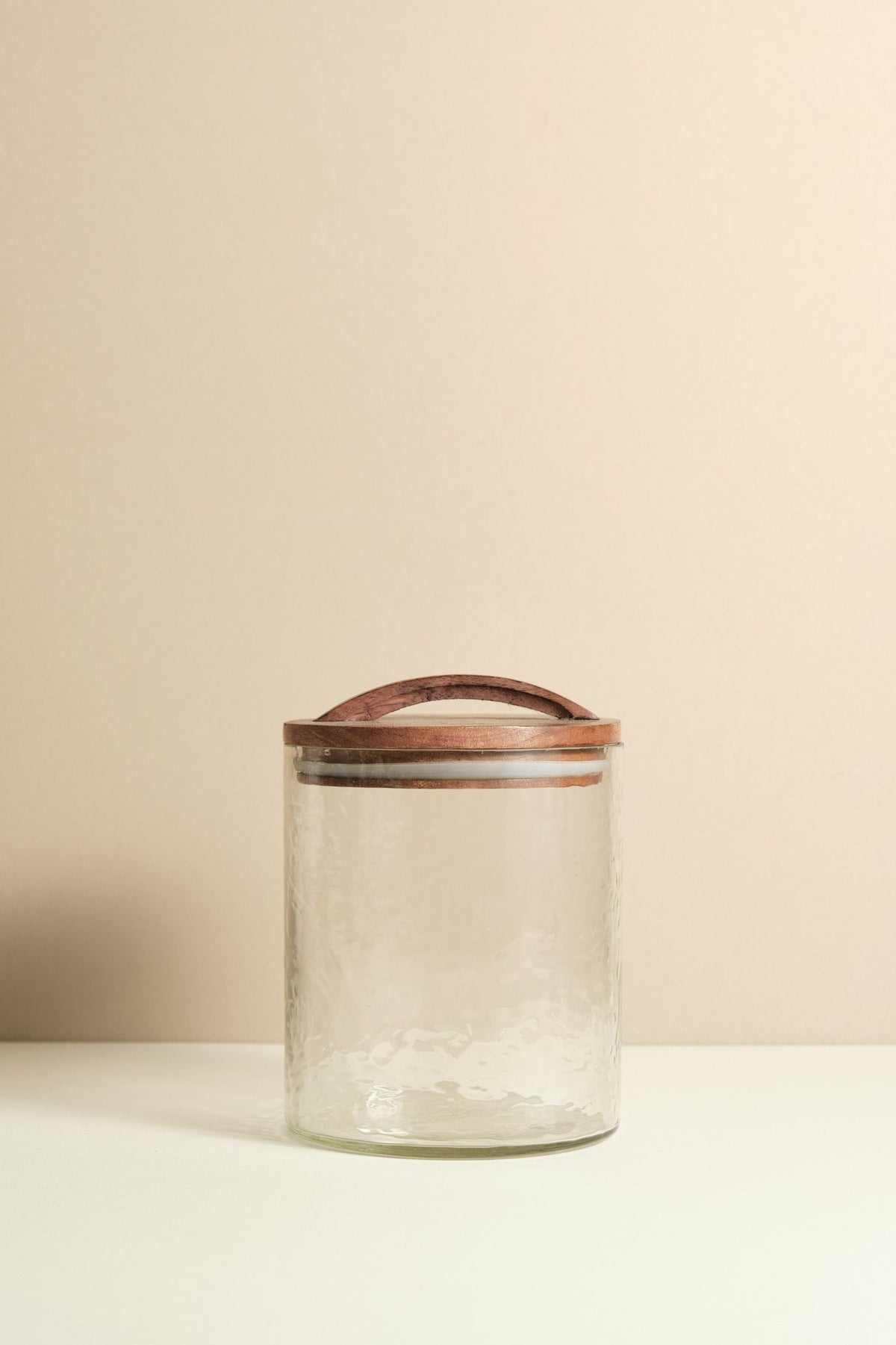 Hammered Glass Cannister