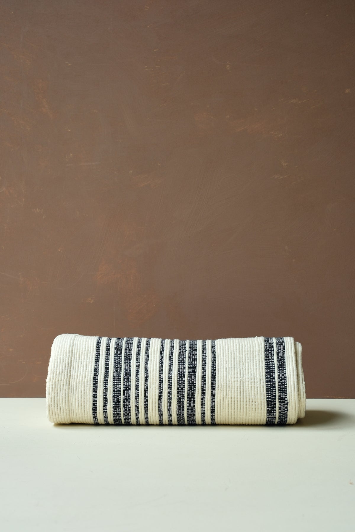 Blue Stripe Cotton Bath Mat 02