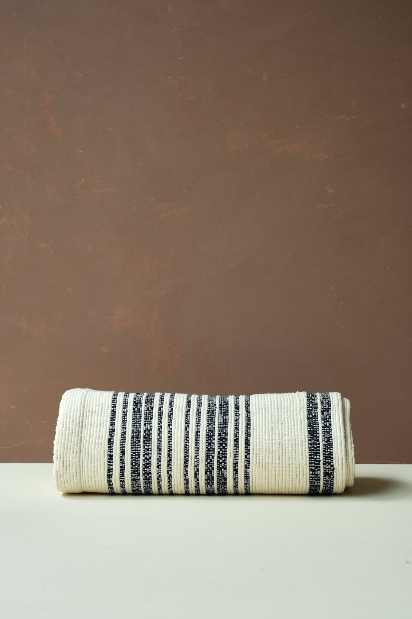 Blue Stripe Cotton Bath Mat 02
