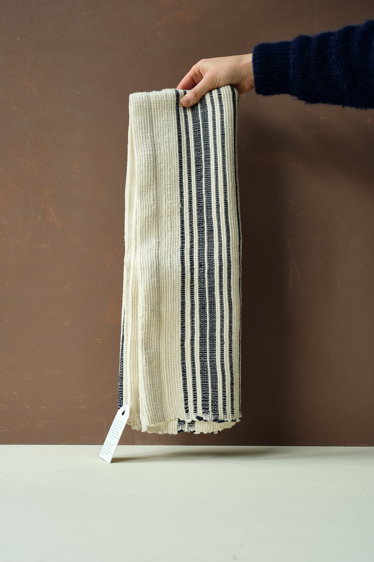 Blue Stripe Cotton Bath Mat 02