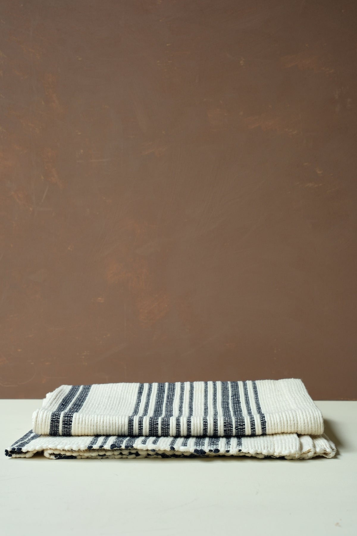 Blue Stripe Cotton Bath Mat 02