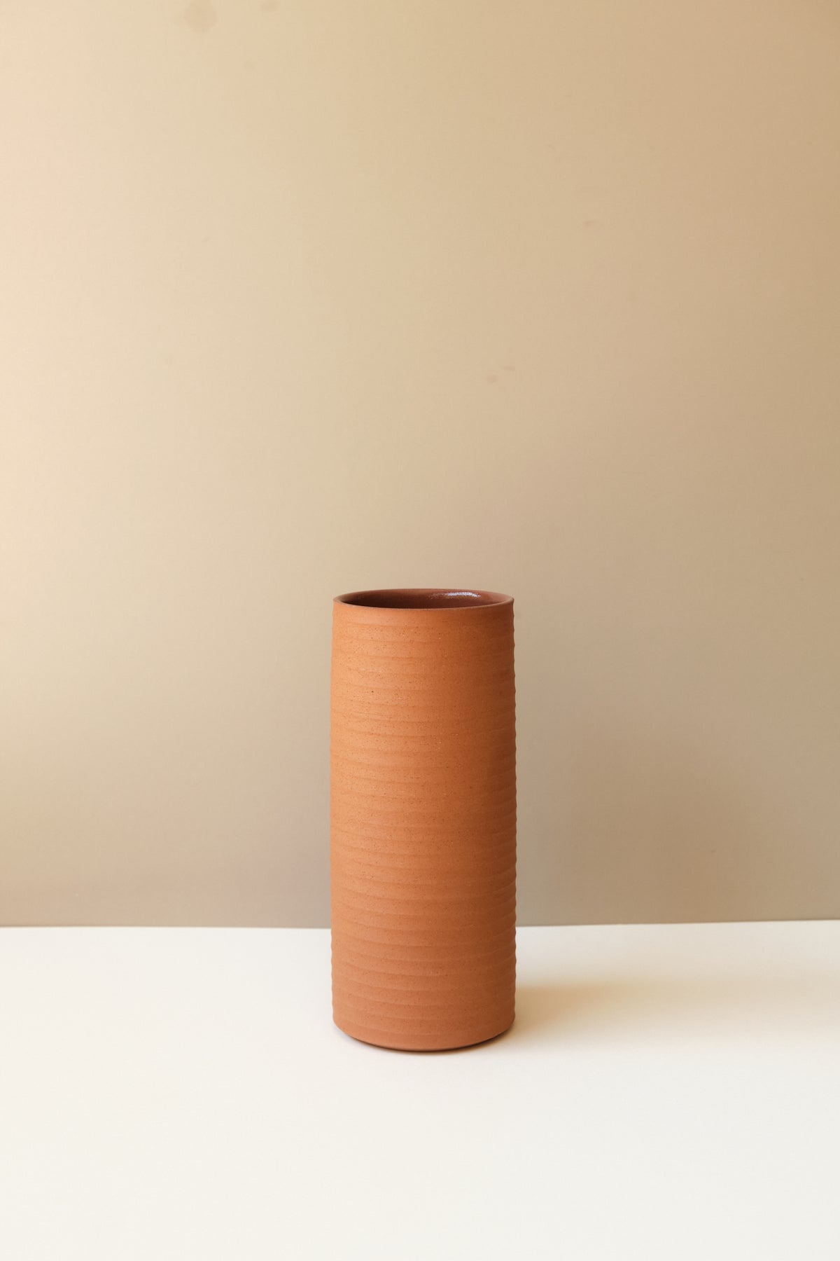 Rib Terracotta Vase