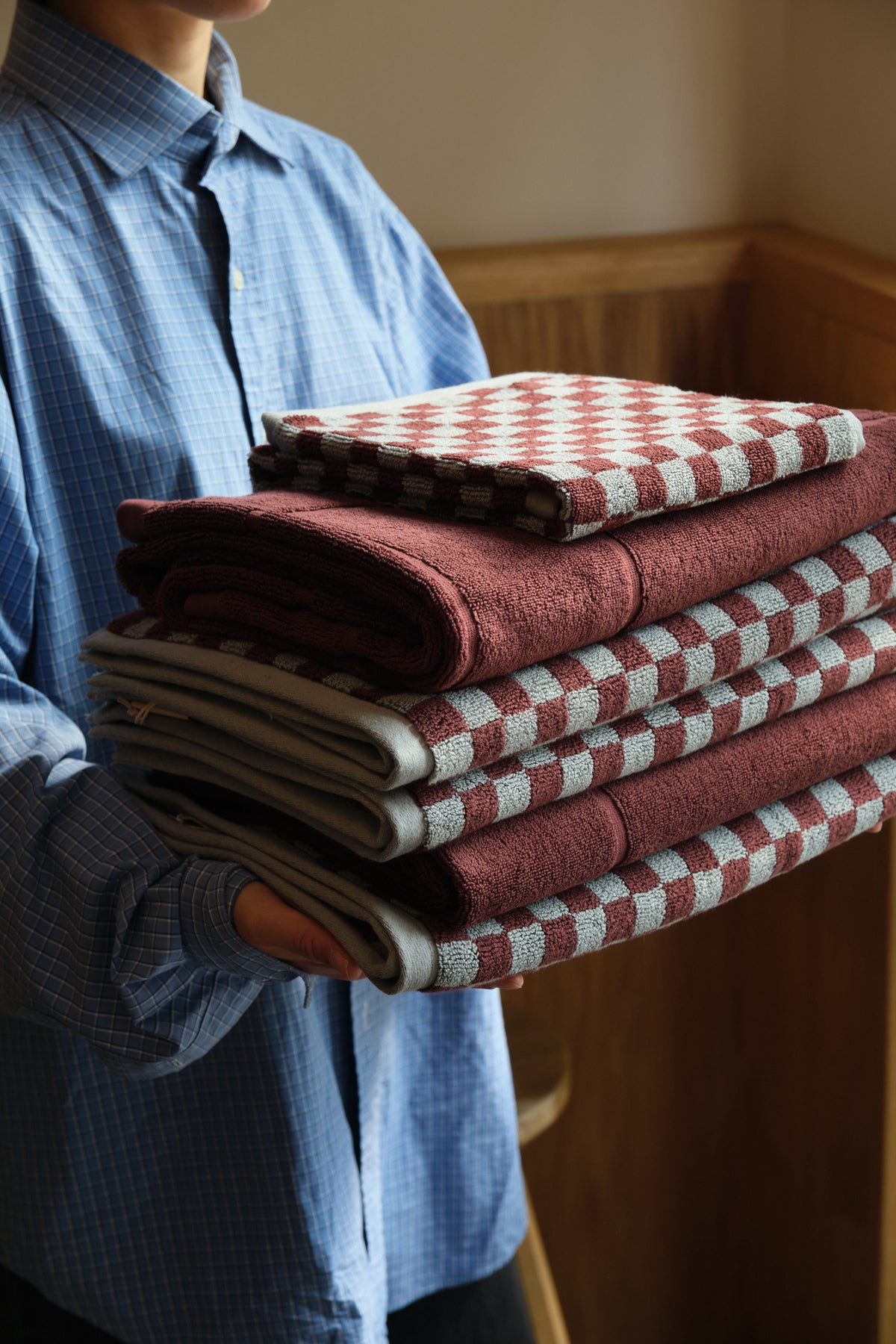 Burgundy Cotton Bath Towel