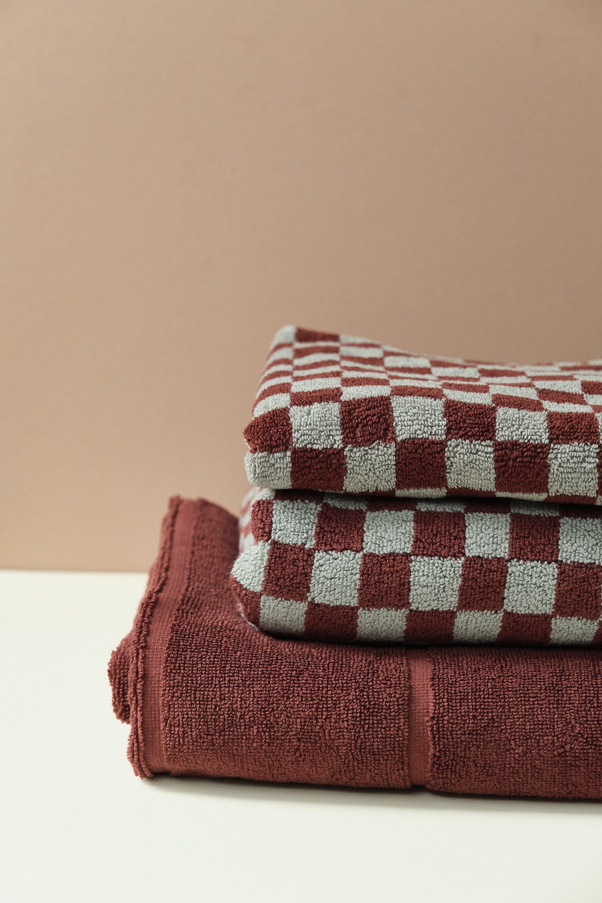 Burgundy Cotton Bath Towel