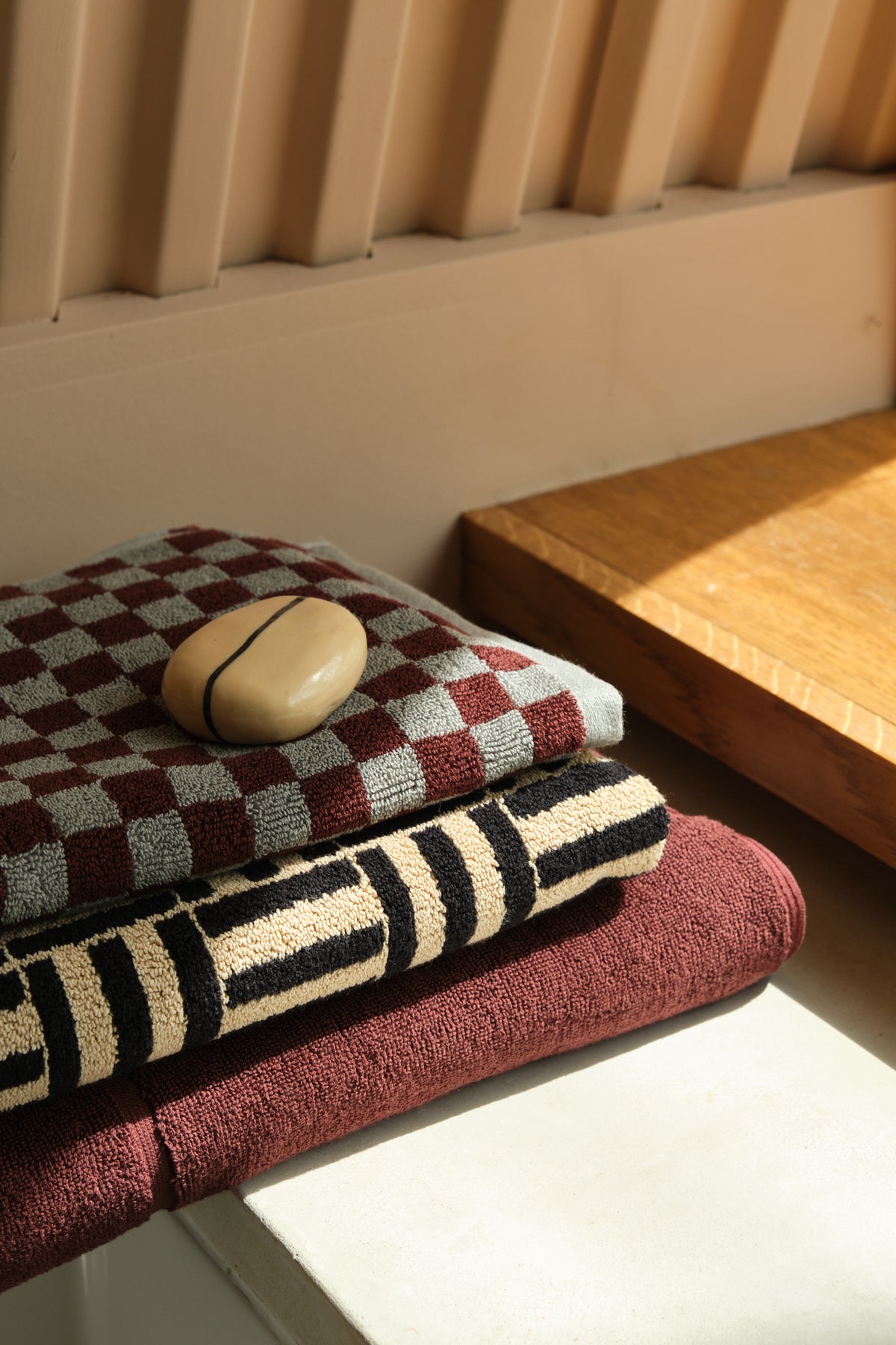 Burgundy Cotton Bath Towel
