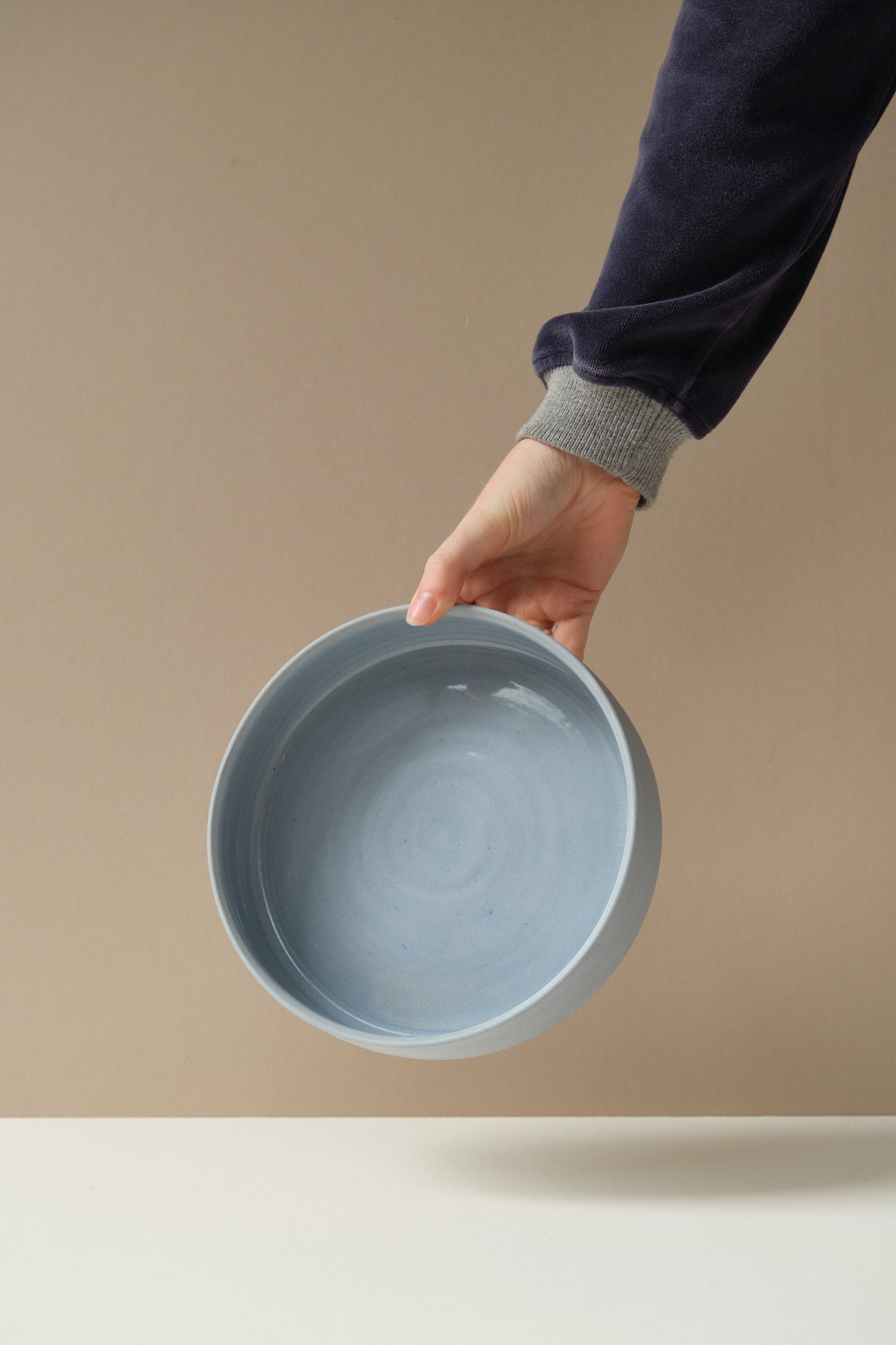 Medium Light Blue Serving Bowl