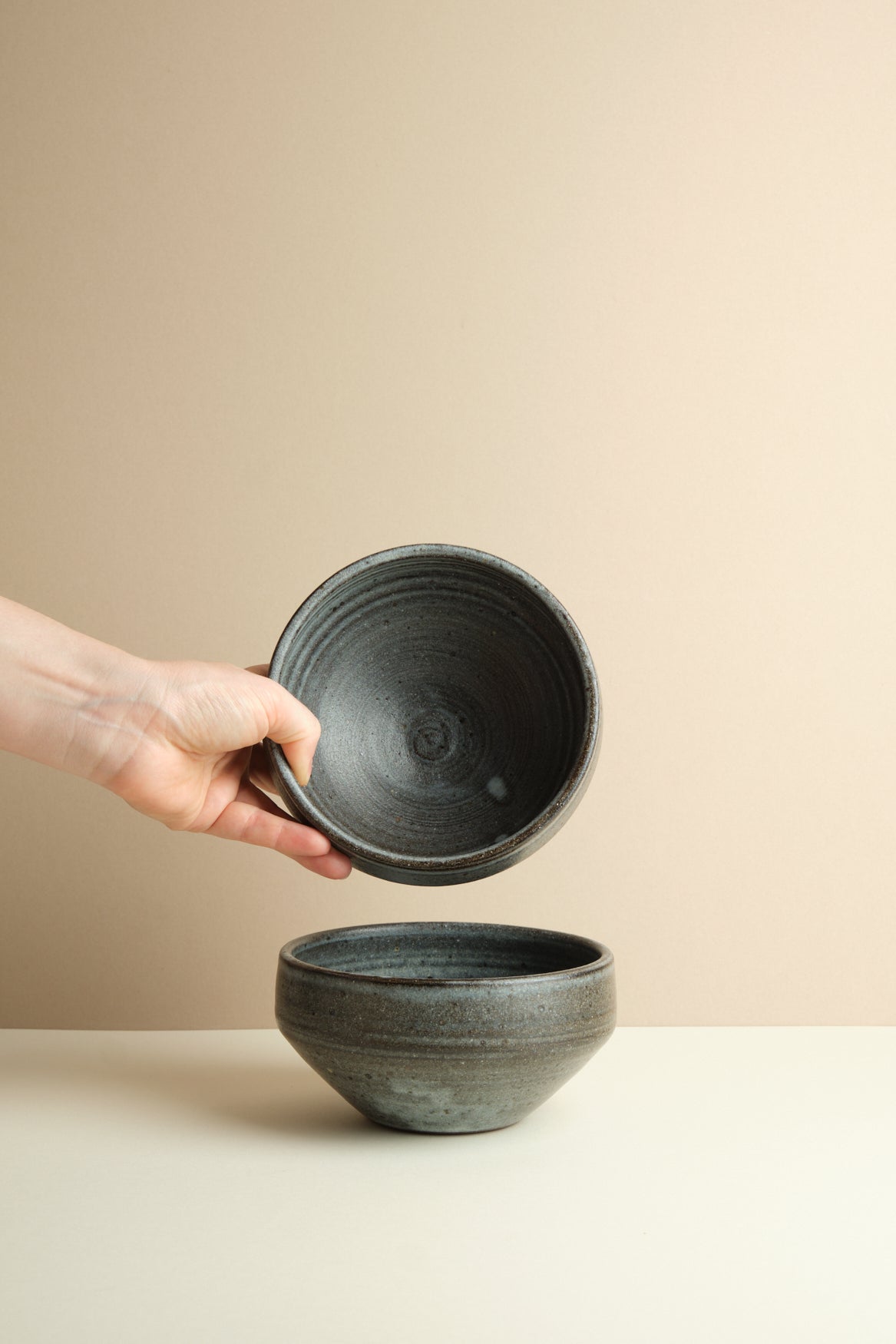 Blue Glaze Crisp Bowl