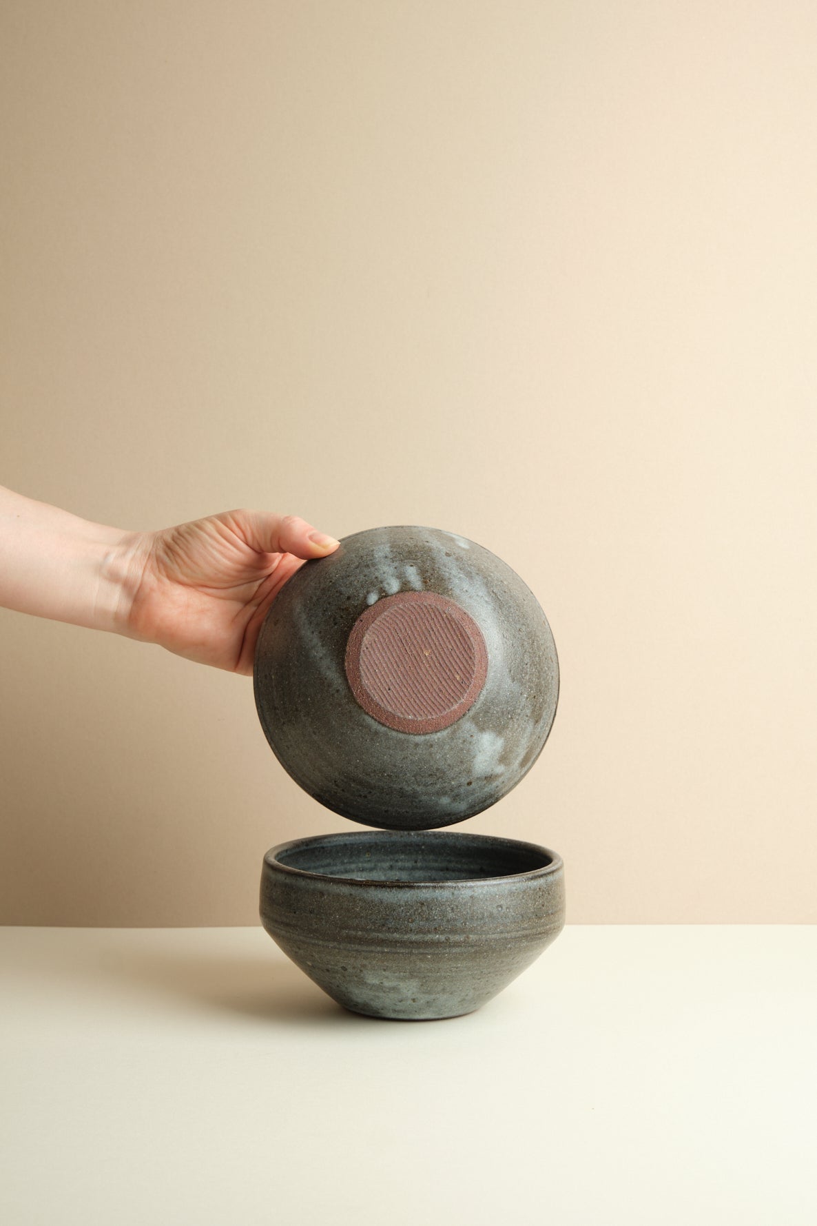 Blue Glaze Crisp Bowl