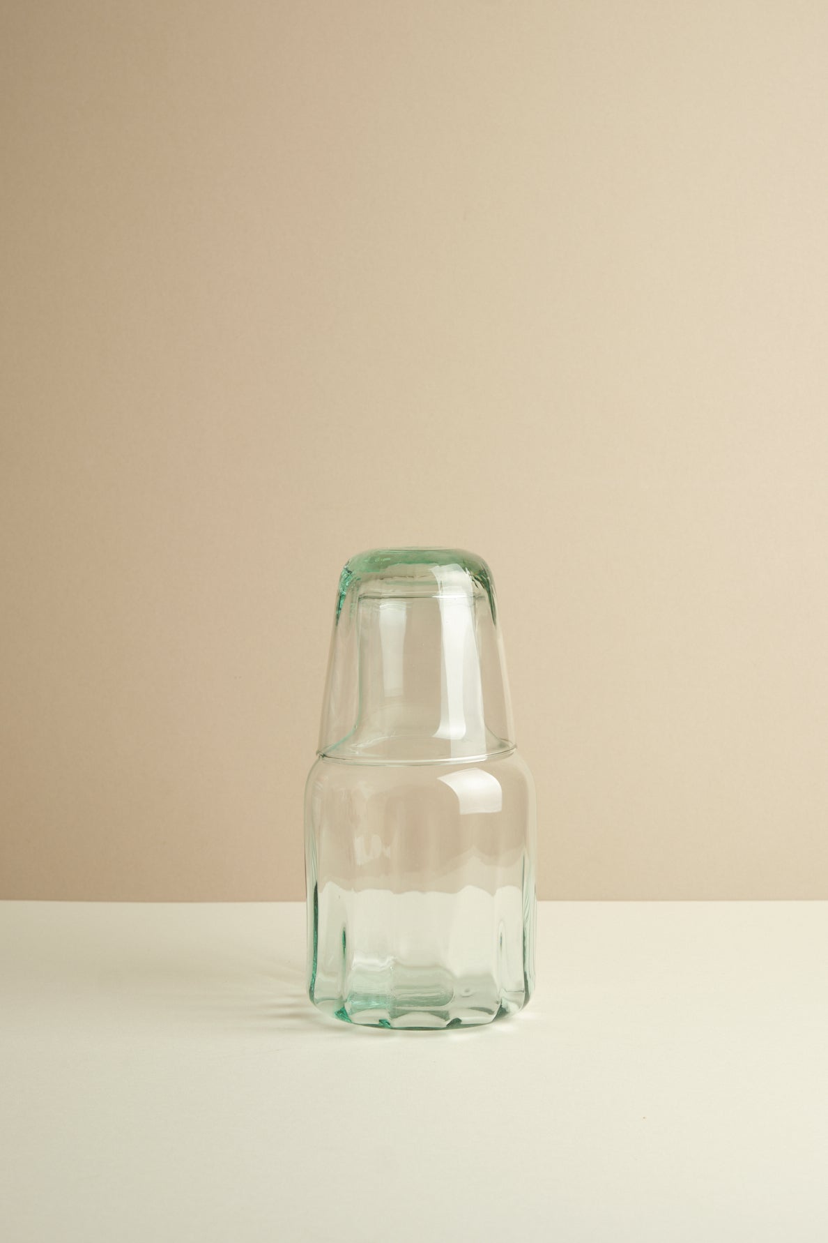 Recycled Glass Cup and Carafe Set
