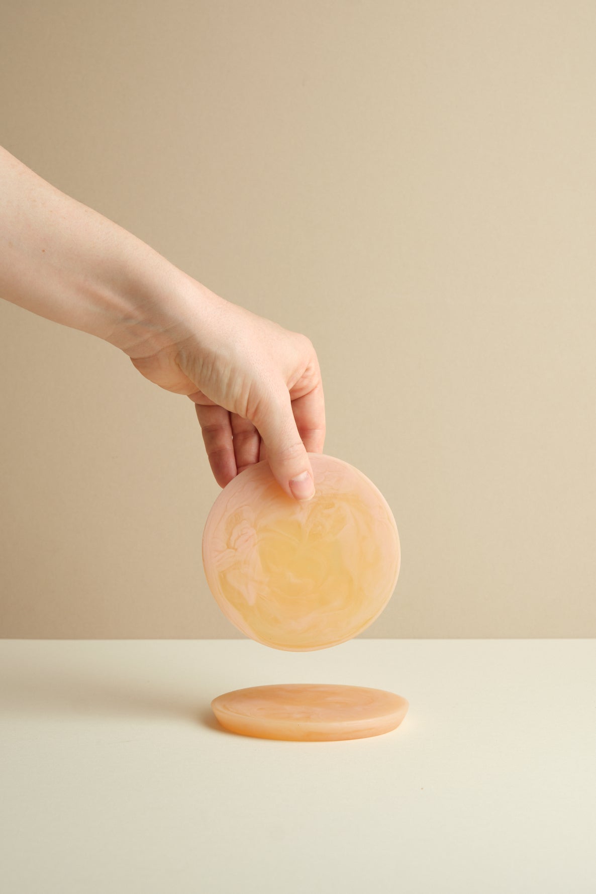 Coral Resin Coaster