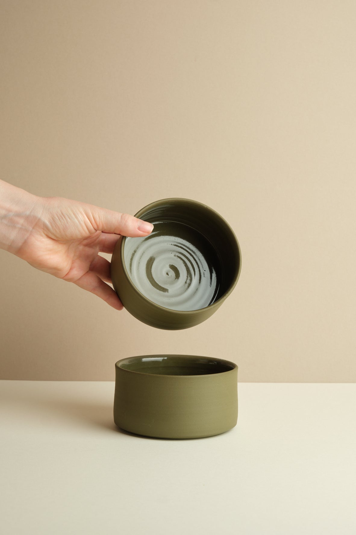 Moss Green Breakfast Bowl by Andrea Roman
