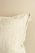 Beige Stripe Square Cushion