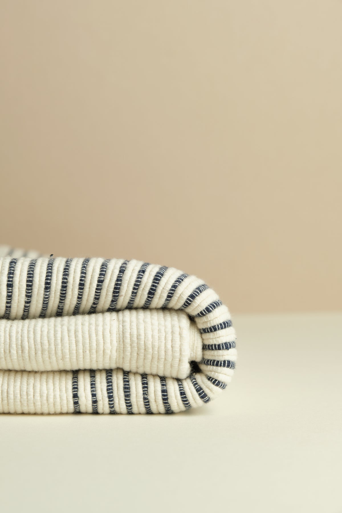 Blue Stripe Cotton Bath Mat 01