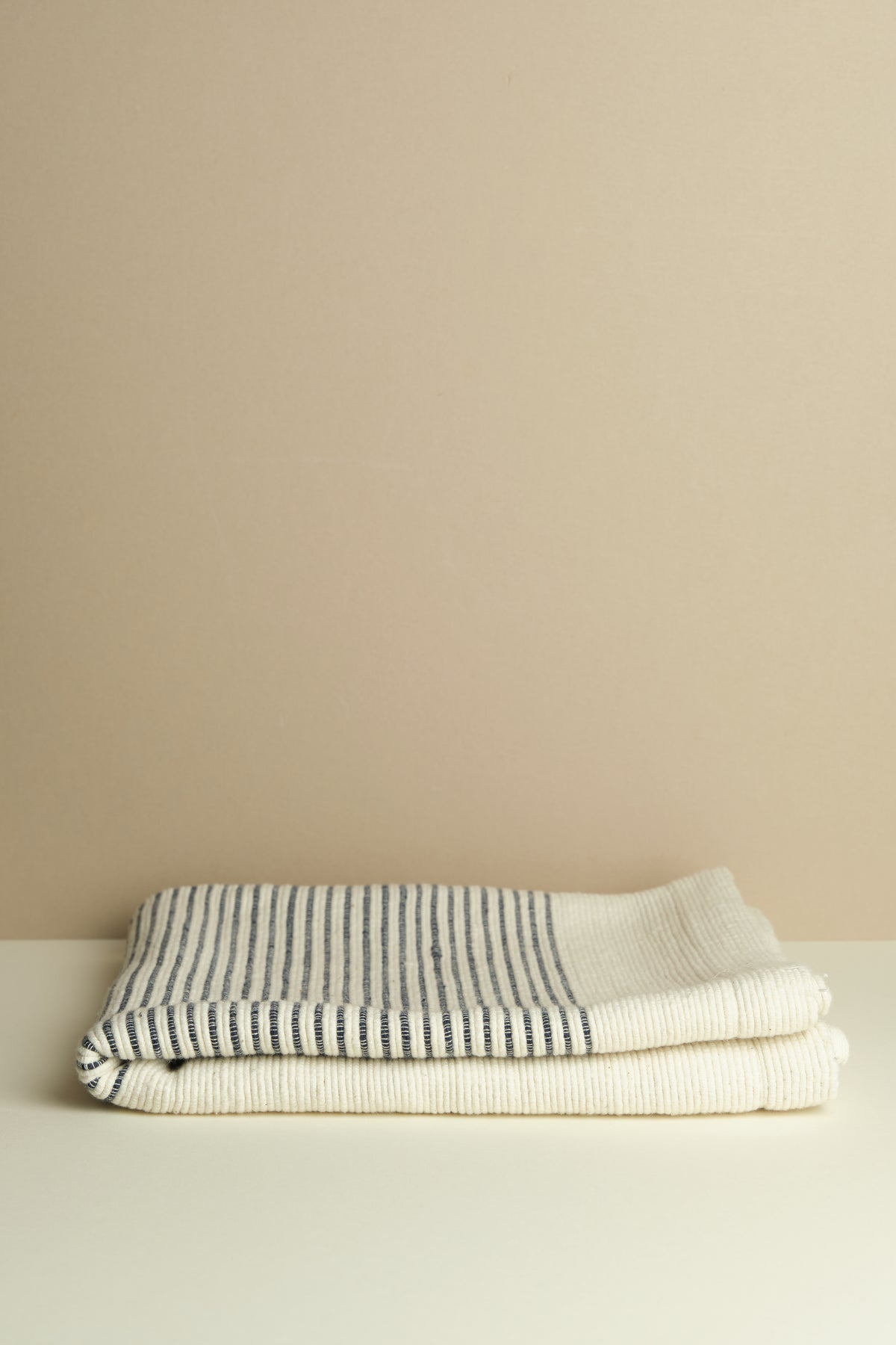 Blue Stripe Cotton Bath Mat