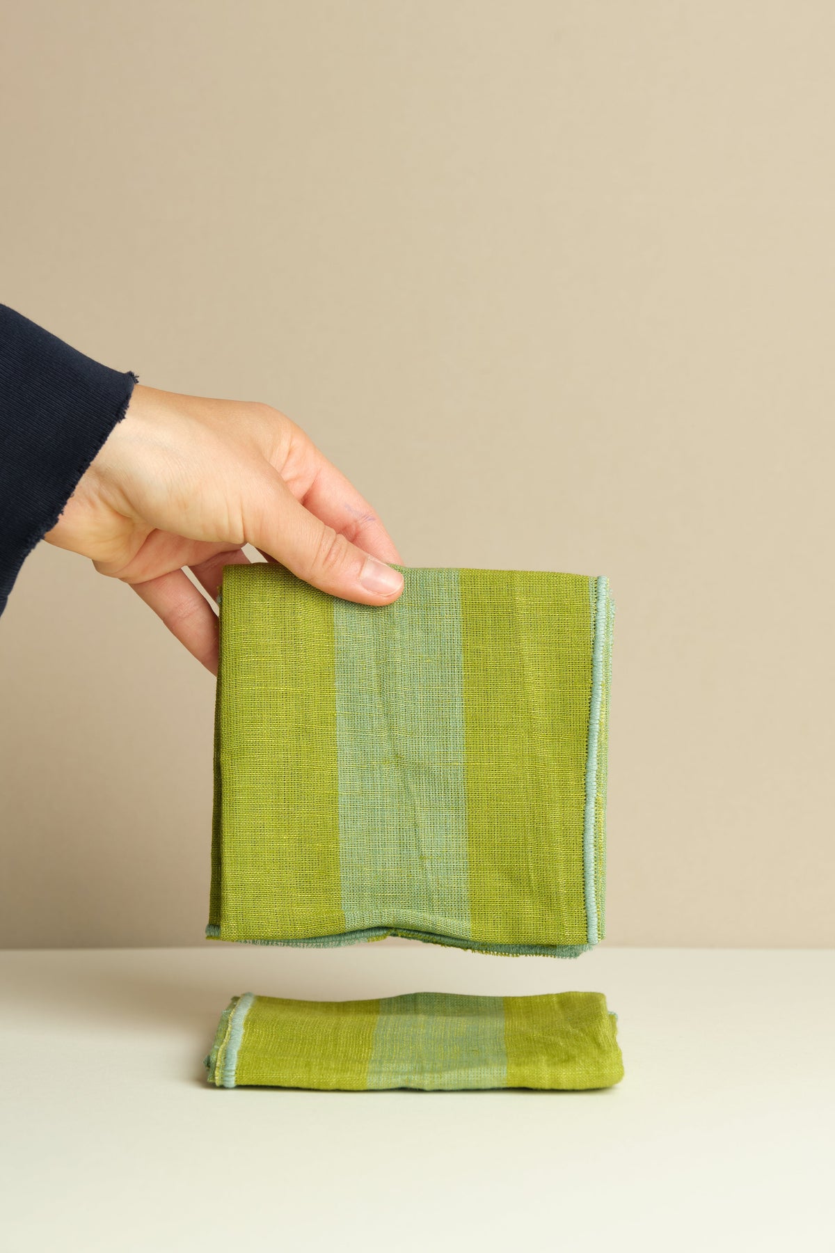 Pair of Linen Stripe Napkins