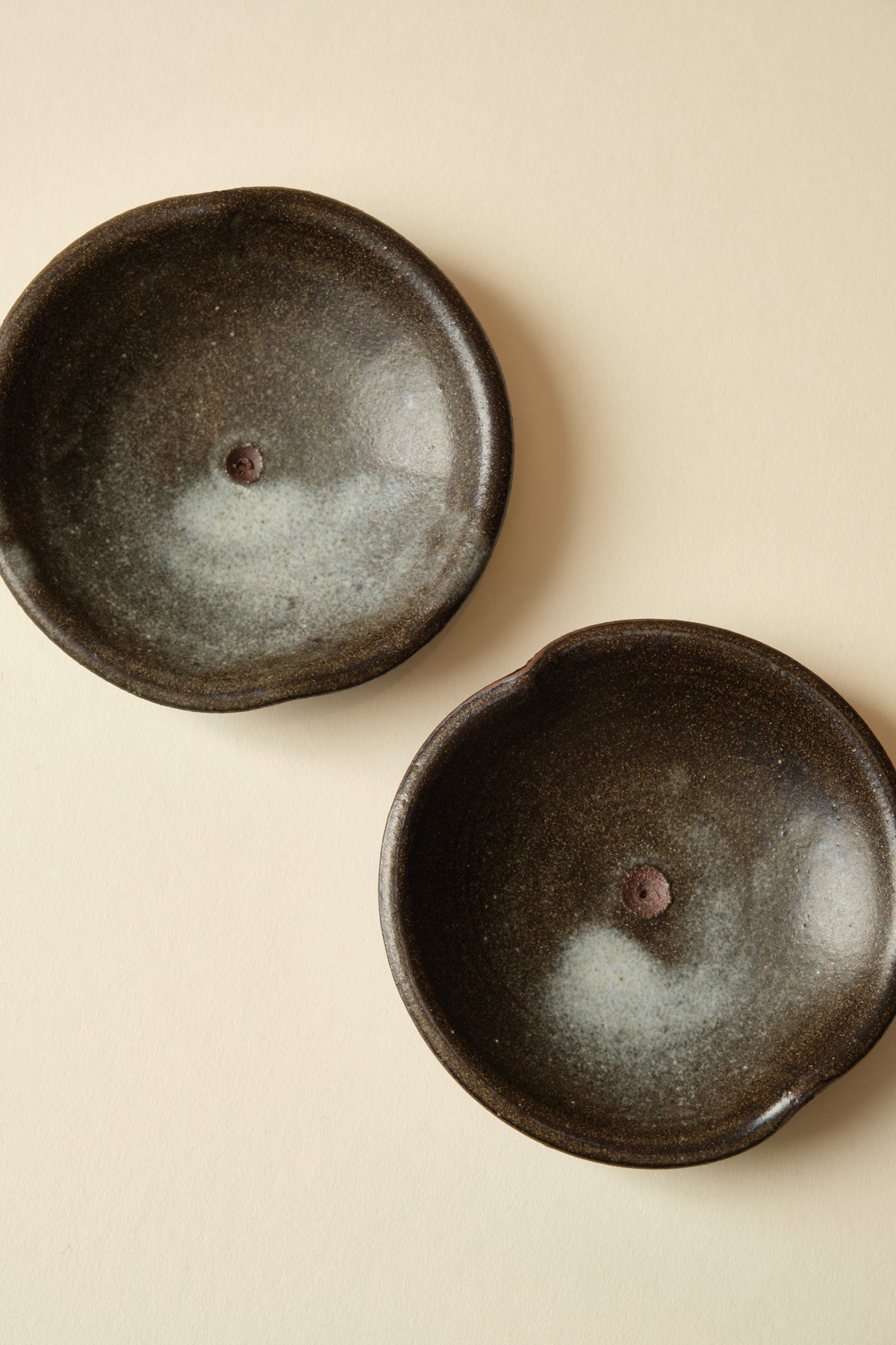 Dark Glaze Incense Holder