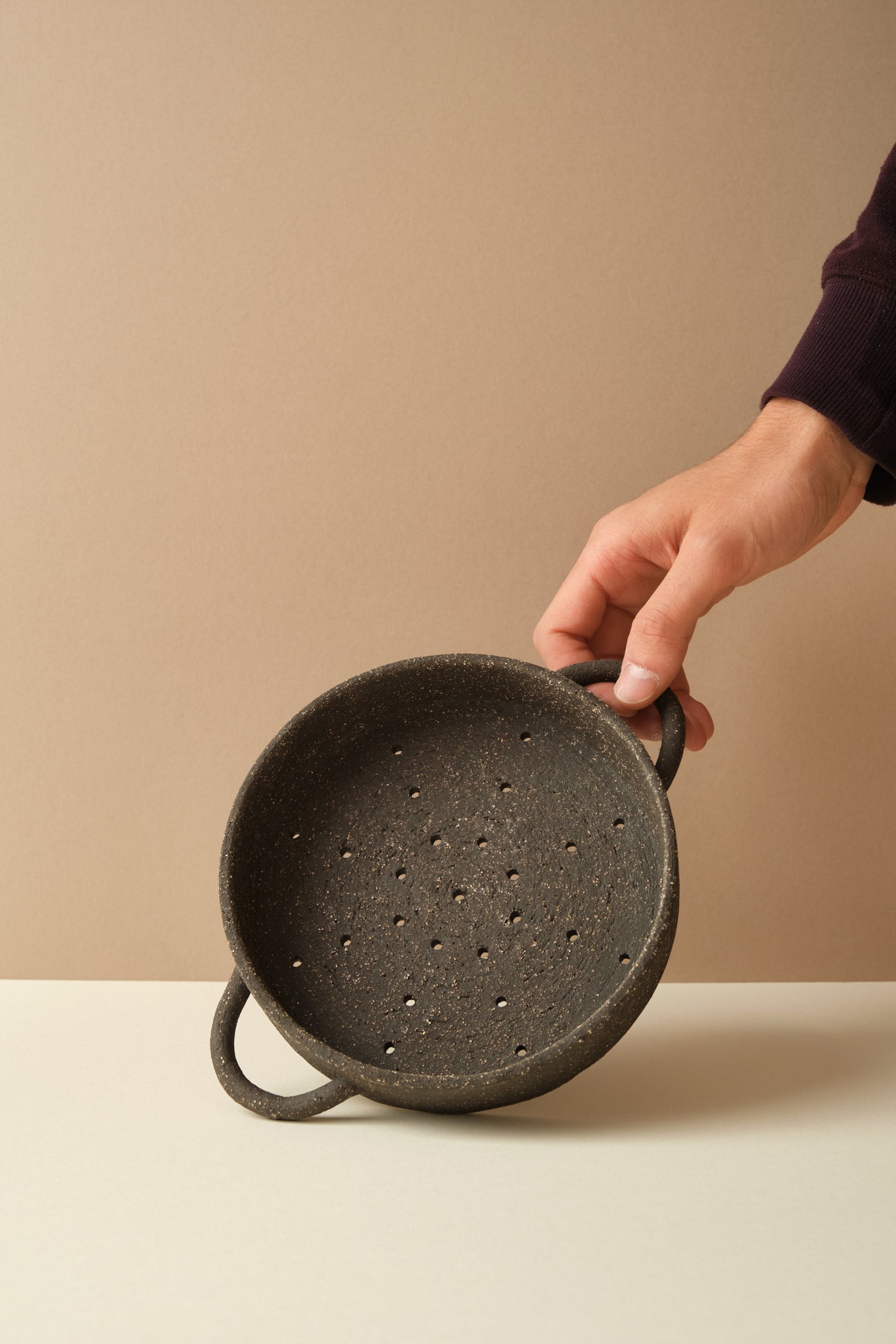 Black Clay Colander