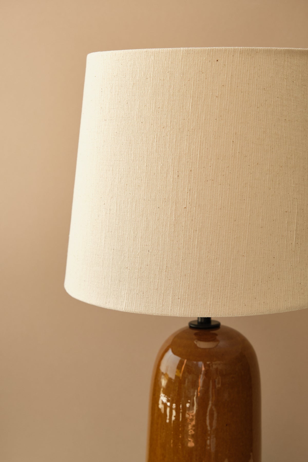Gloss Brown Ceramic Lamp