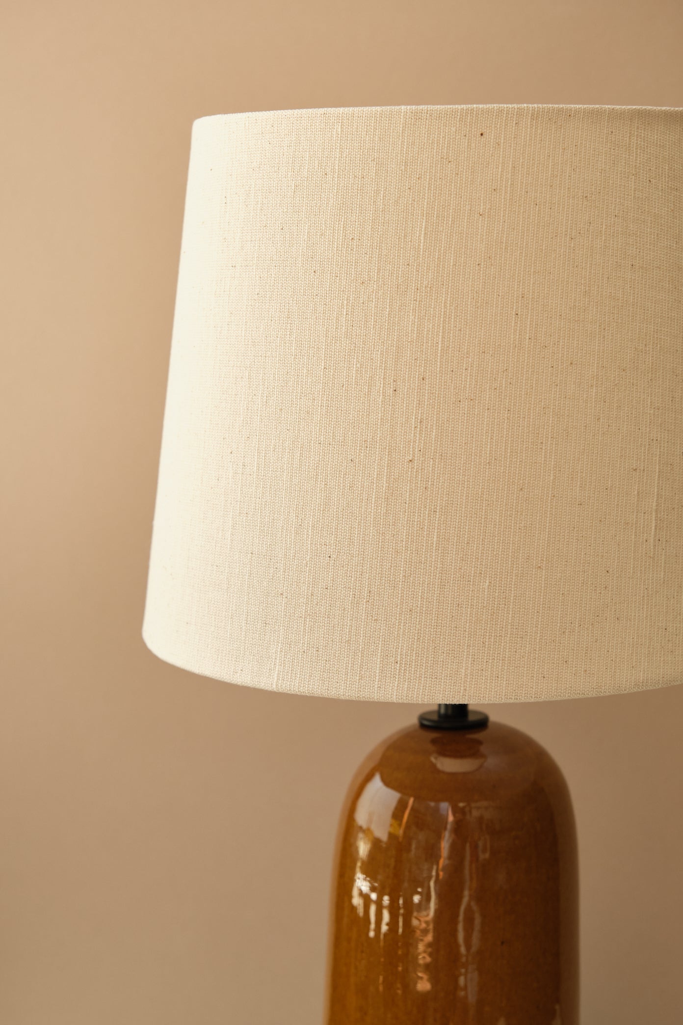 Gloss Brown Ceramic Lamp