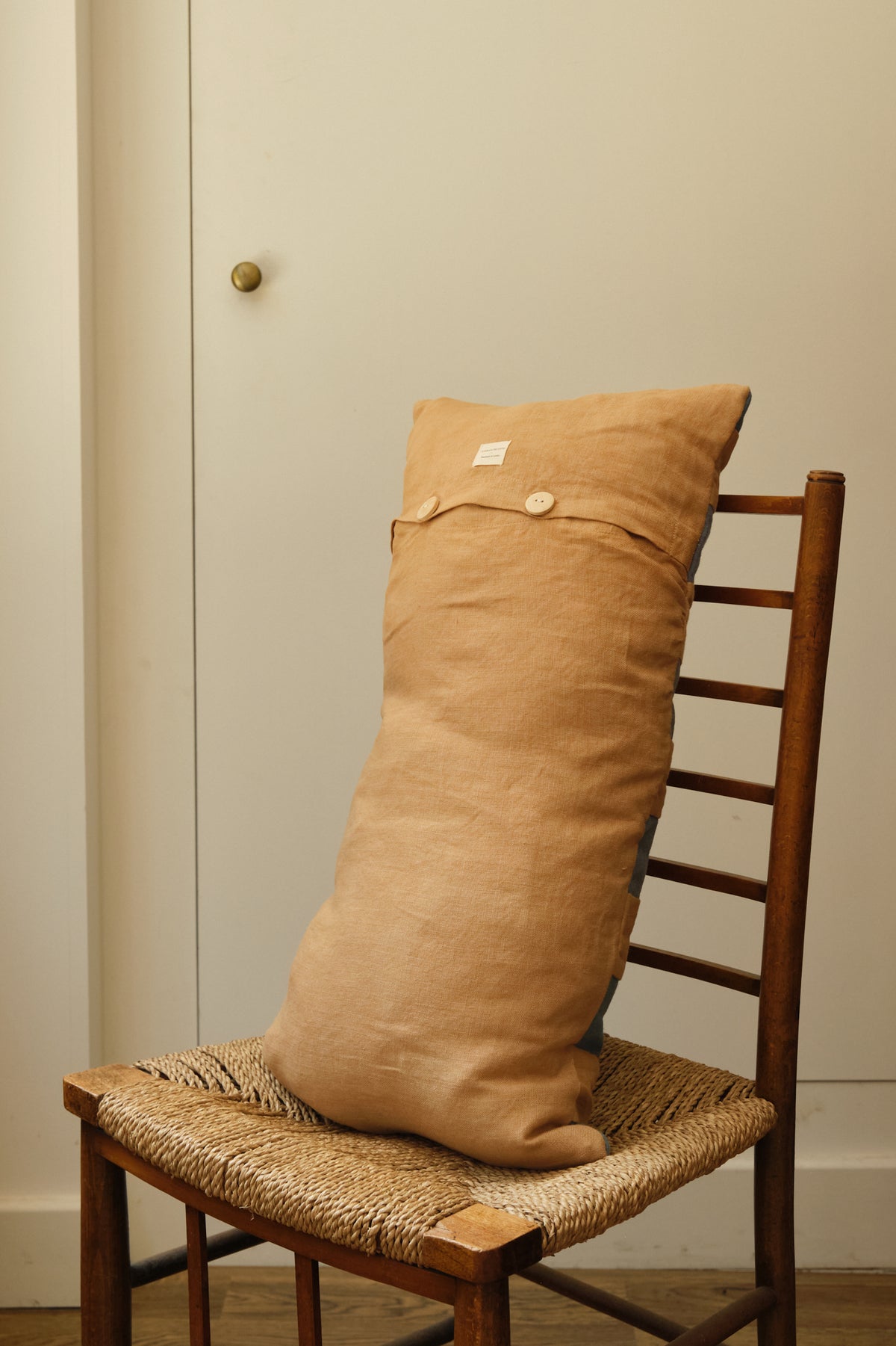 Sand Check Rectangular Handmade Cushion