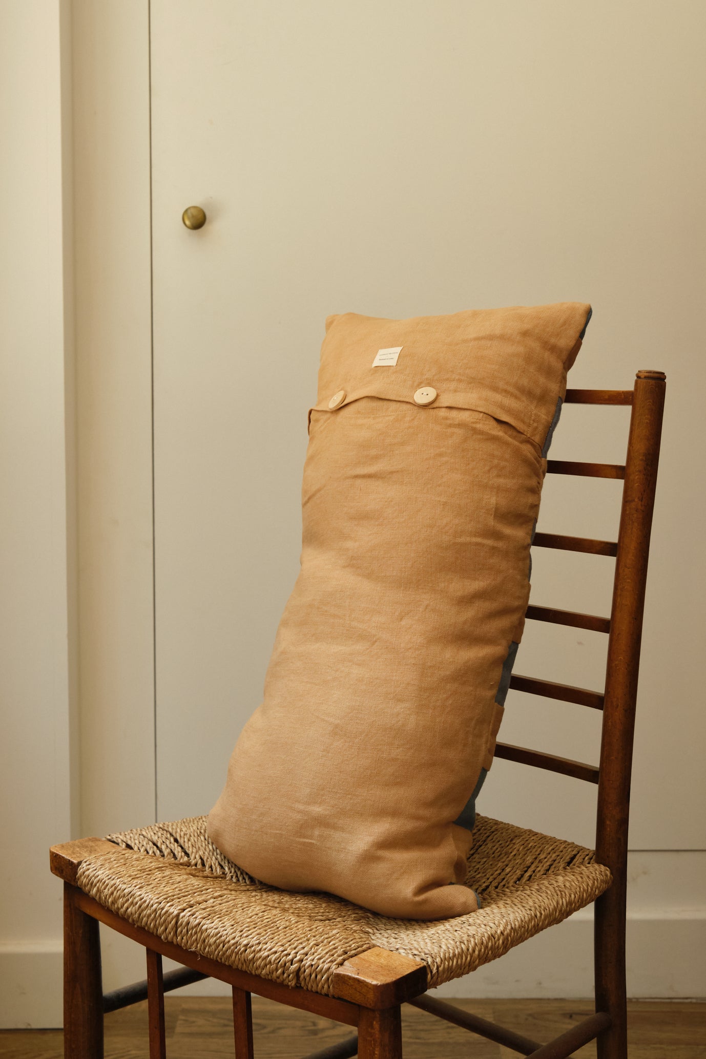 Sand Check Rectangular Handmade Cushion