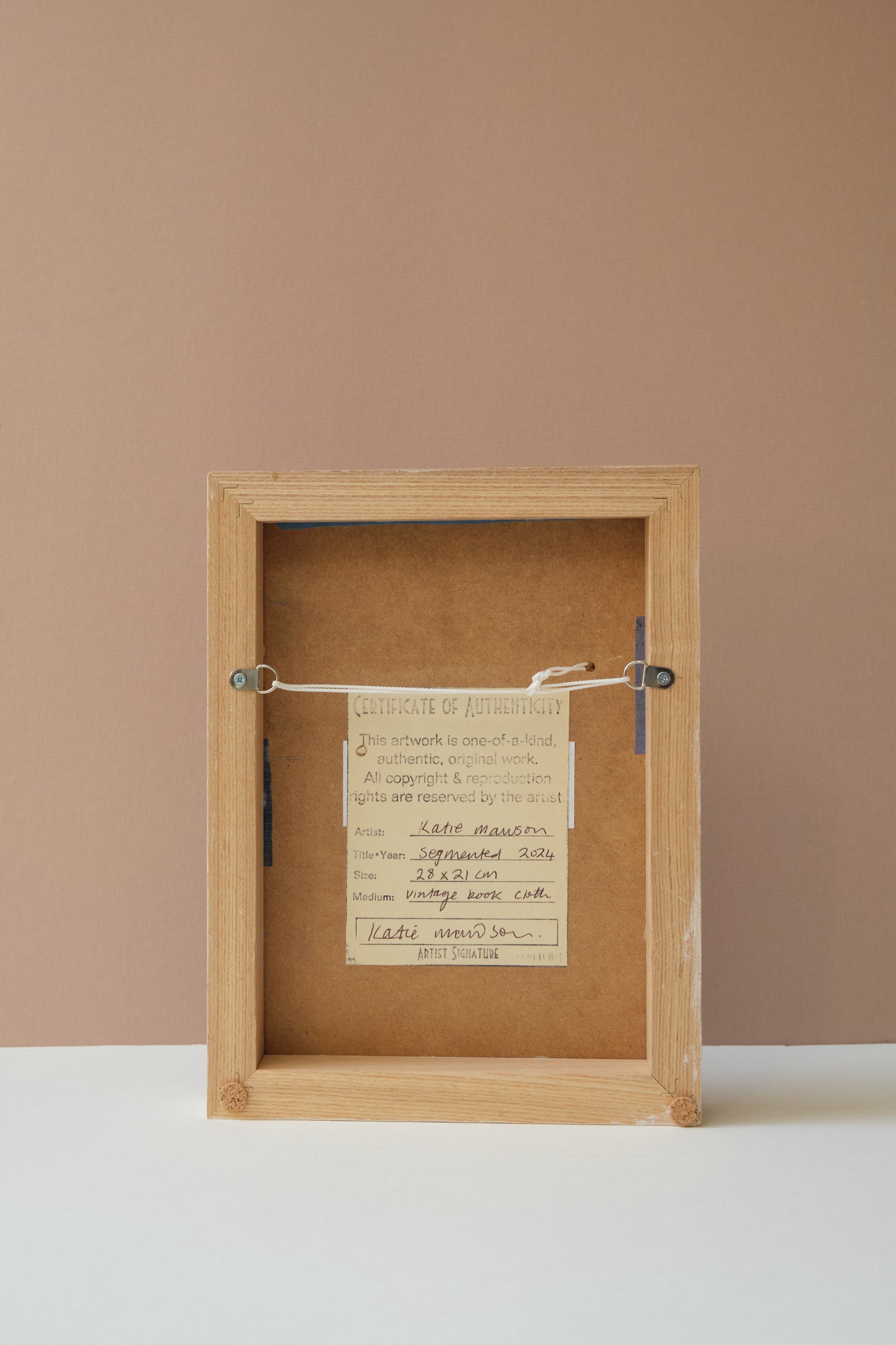 Vintage Book Cloth Artwork - Segmented