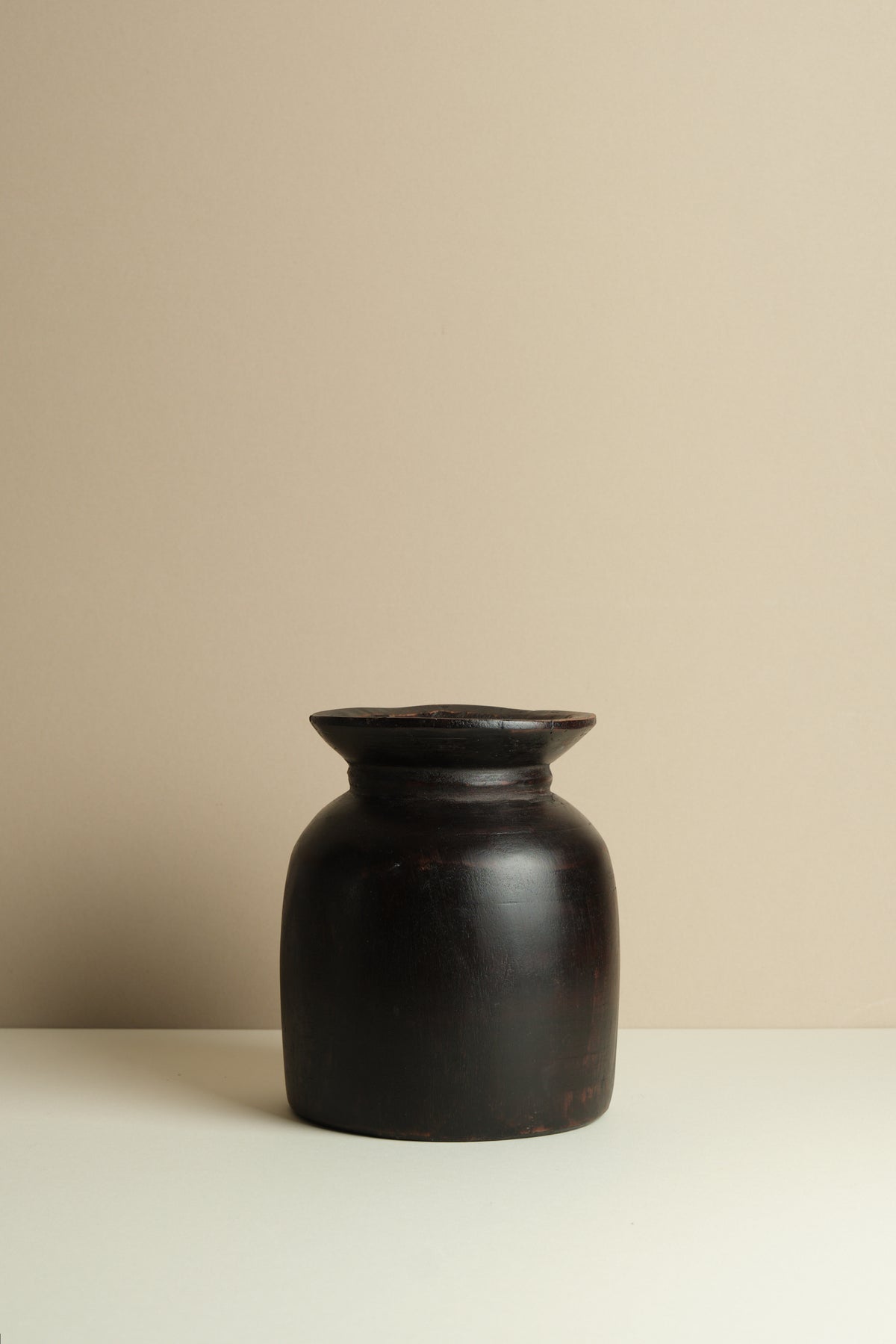 Vintage Wooden Oil Pots