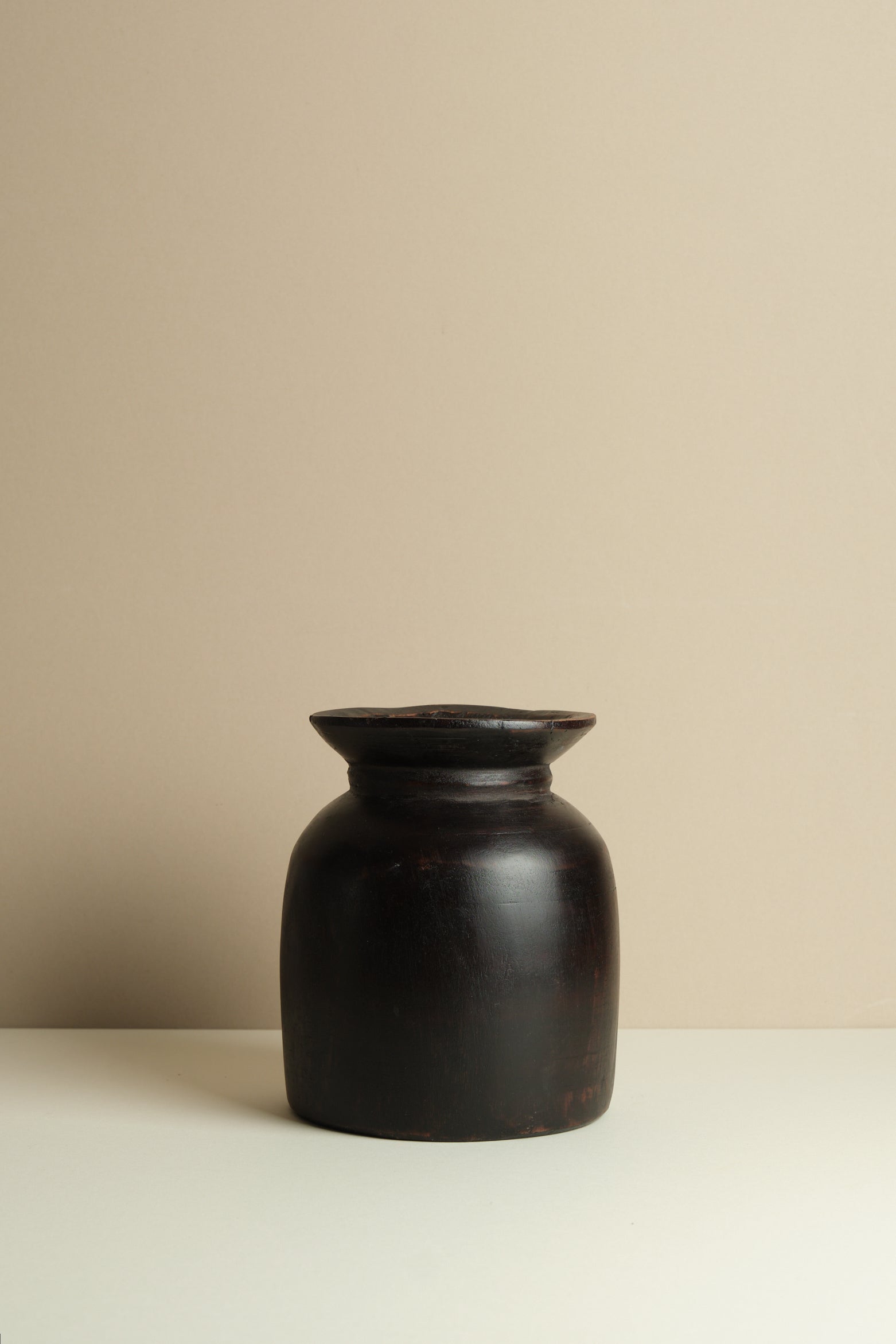 Vintage Wooden Oil Pots