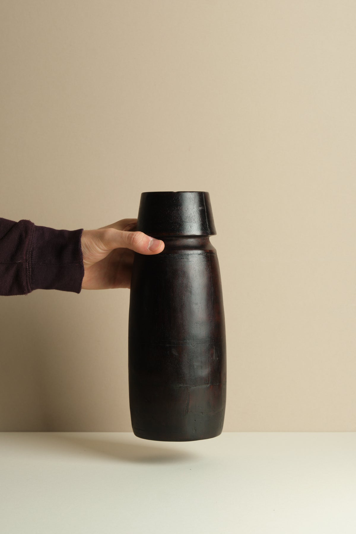 Vintage Wooden Oil Pots