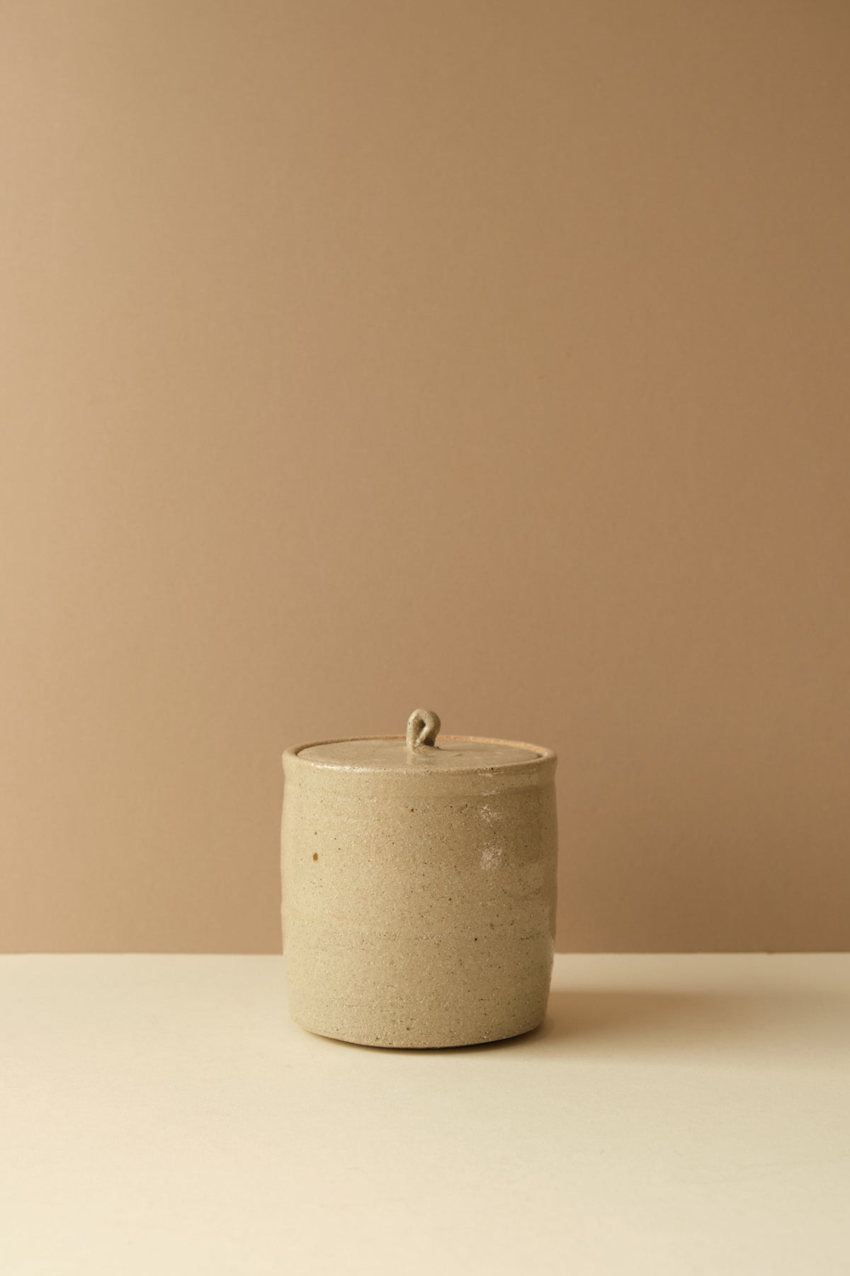 Sand Ceramic Cannister