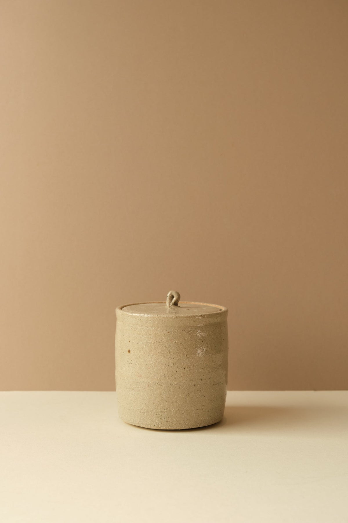 Sand Ceramic Cannister by Grace McCarthy