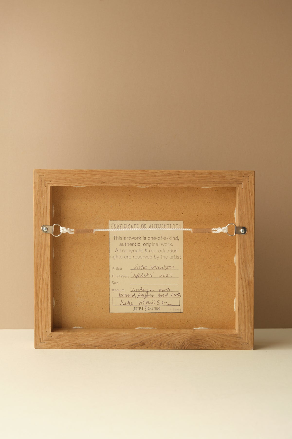 Vintage Book Cloth Artwork - Splits