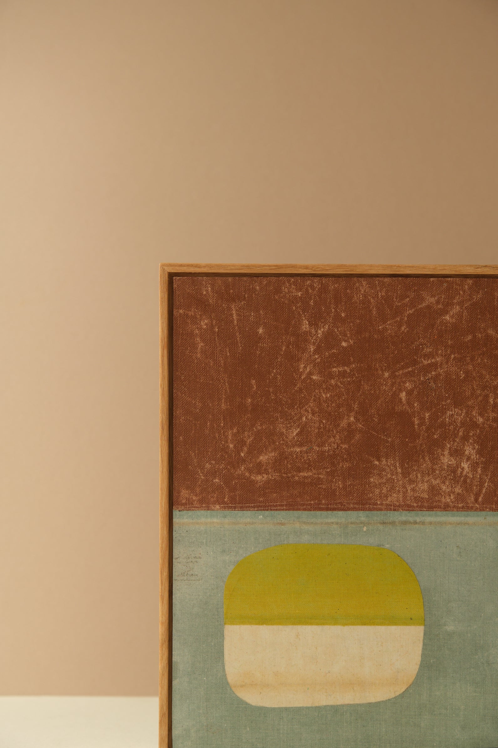 Vintage Book Cloth Artwork - Half Full